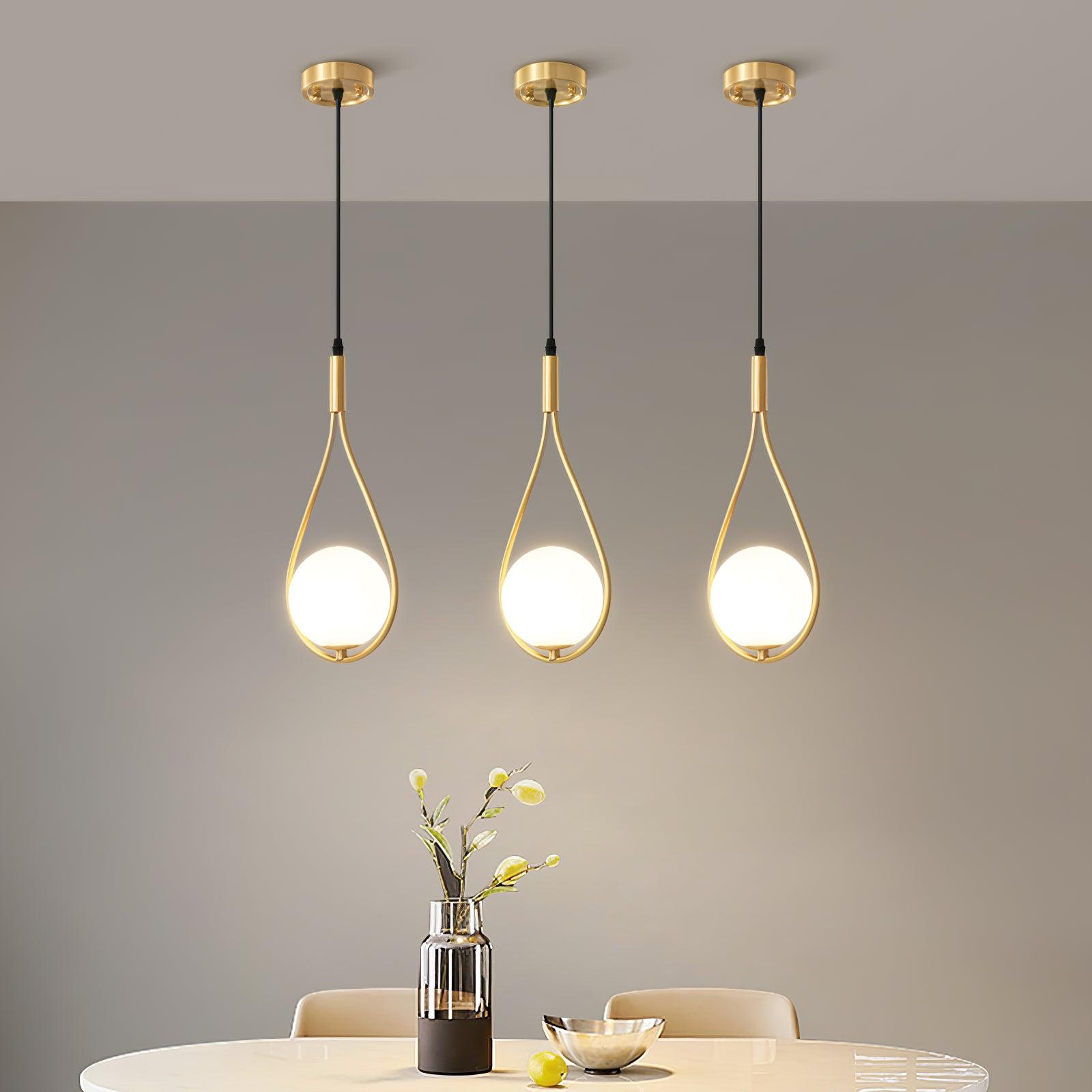 Droplet Modern Brass Pendant Light - Letslighting
