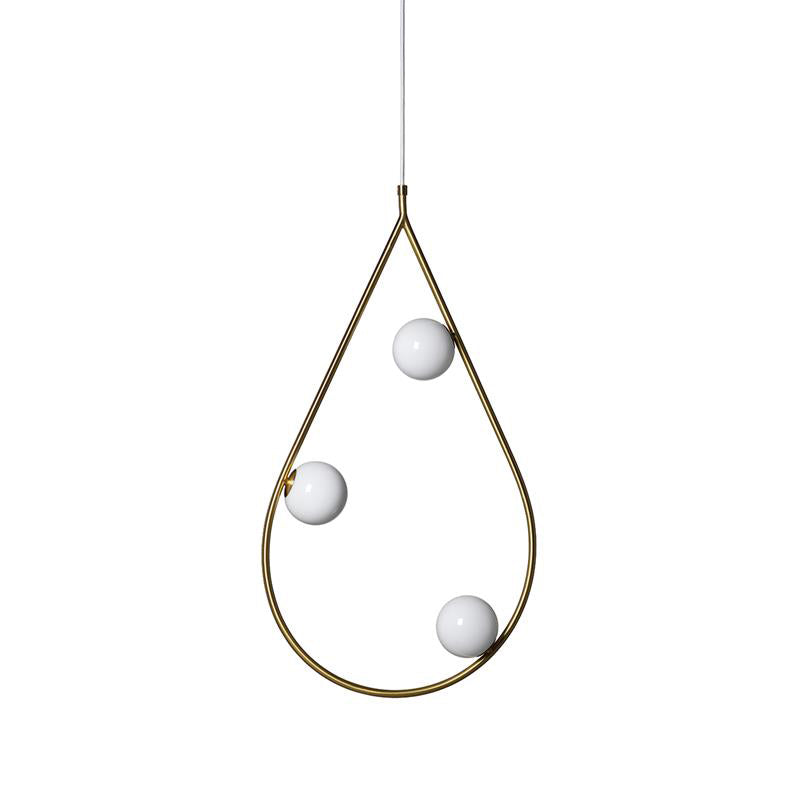 Ertheion Modern Minimalist Pearls Brass Glass Pendant Lamp - Letslighting