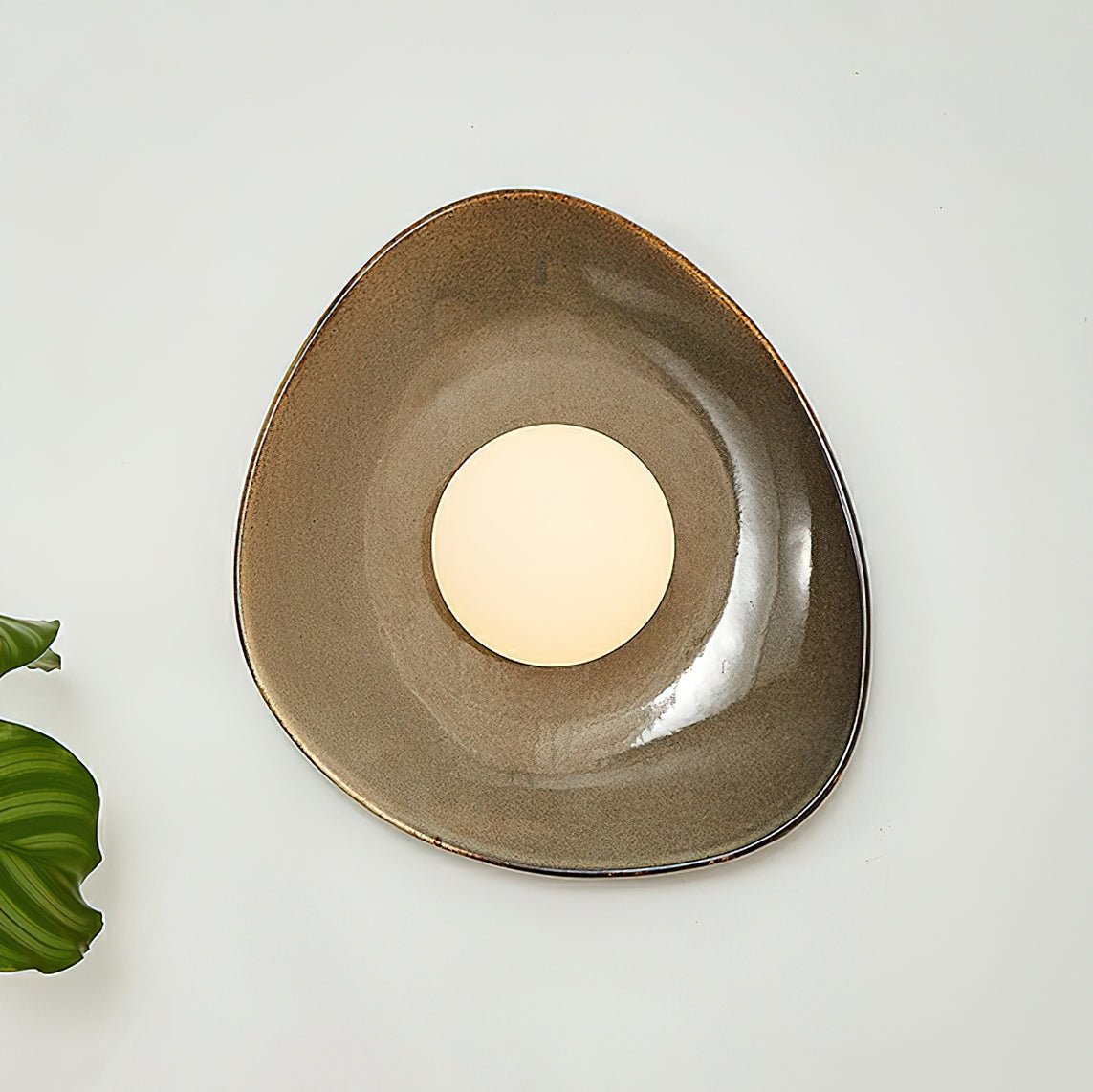 Ertalila Elegance Pebble Disc Ceramics Wall Light - Letslighting