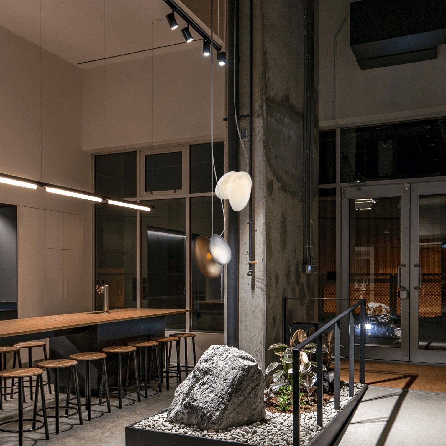 Eclipse Frosted Glass Pendant Light - Letslighting