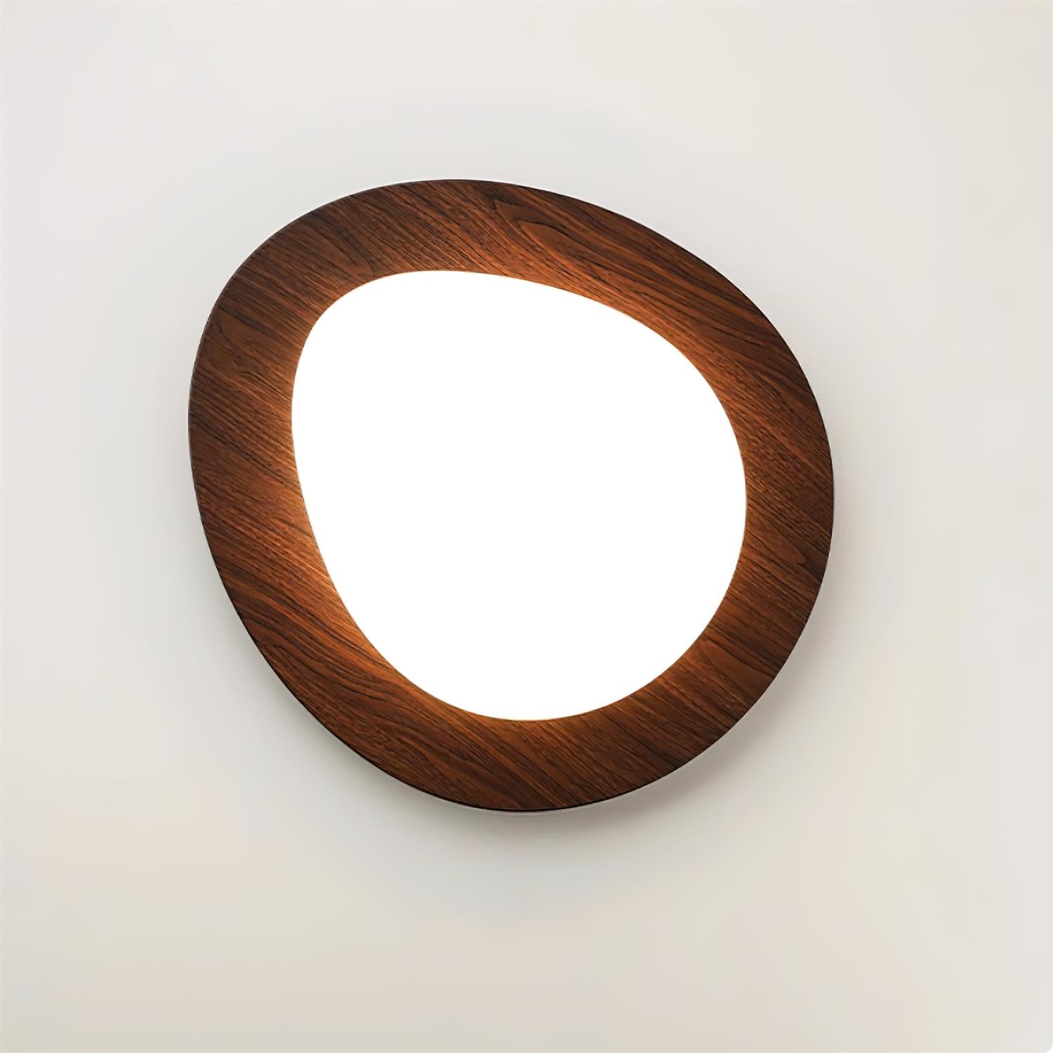 Muto Pebble Walnut Ceiling Light
