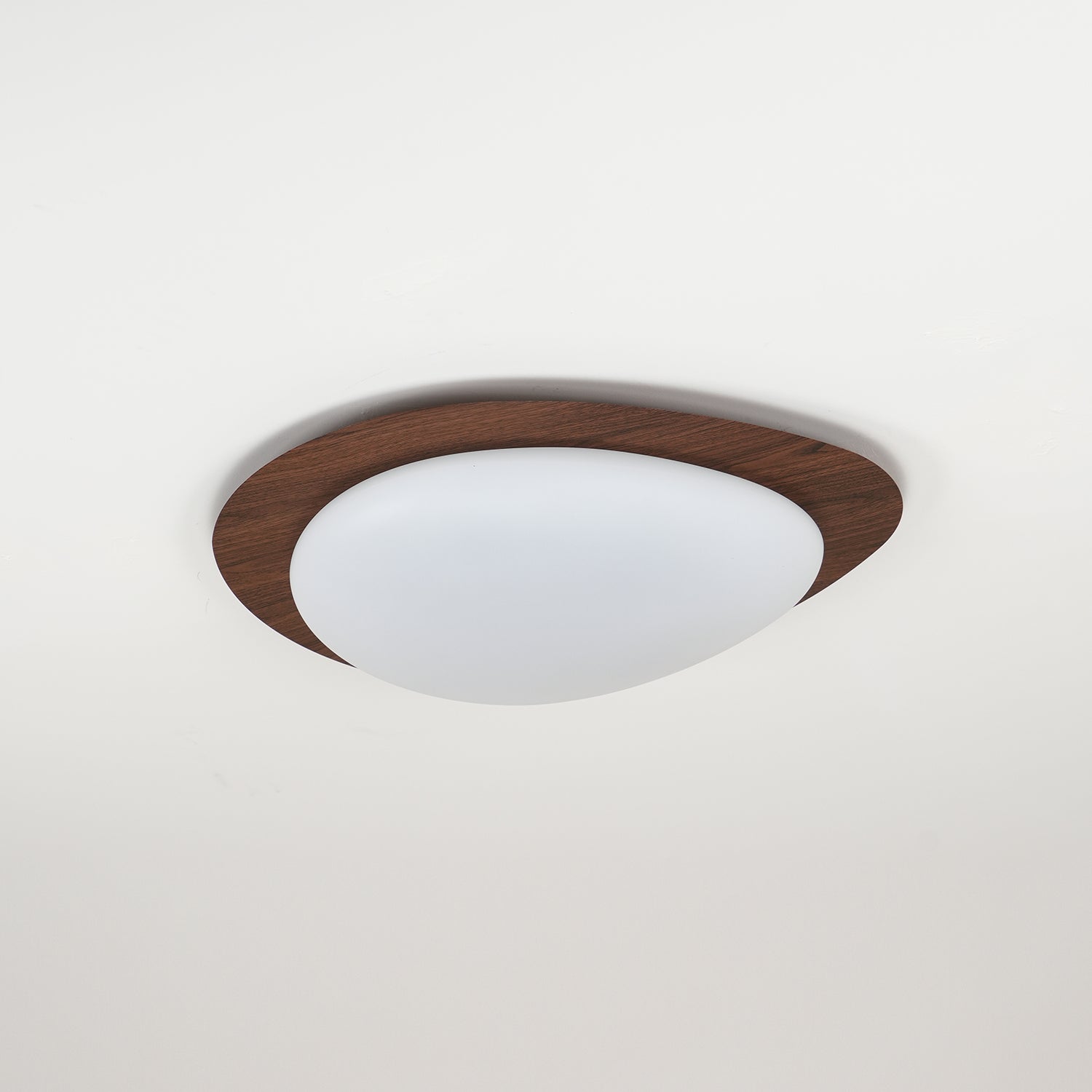 Muto Pebble Walnut Ceiling Light