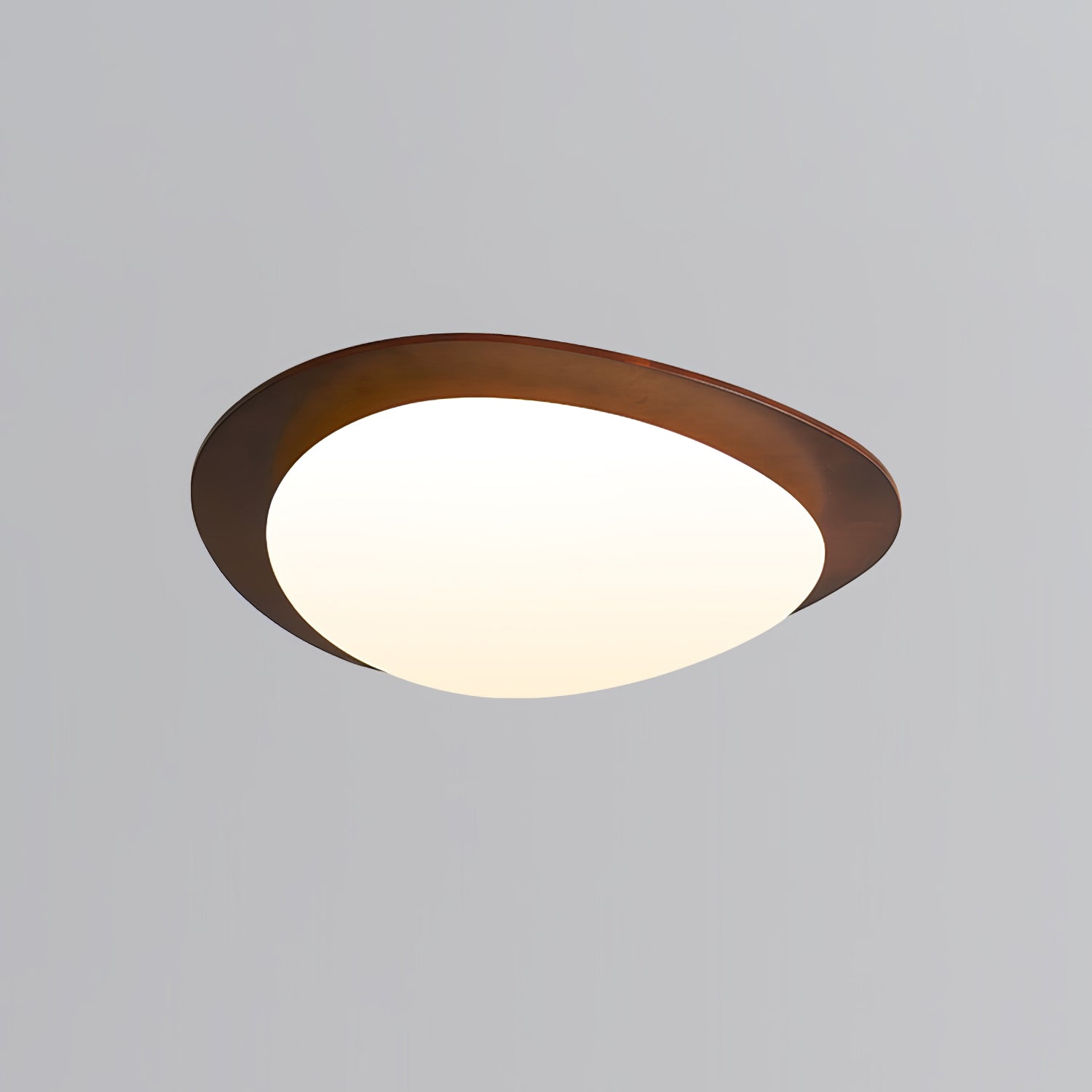 Lustra Ceiling Light Wooden Walnut Pebble - Letslighting