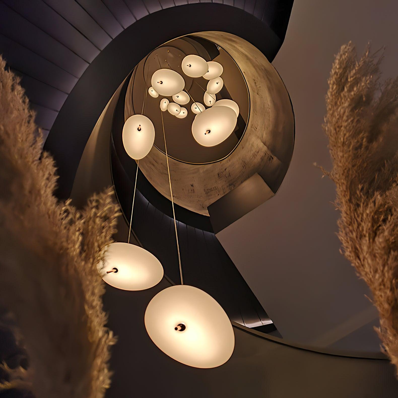 Valentina Rose Gold Pebble Pendant Light - Letslighting