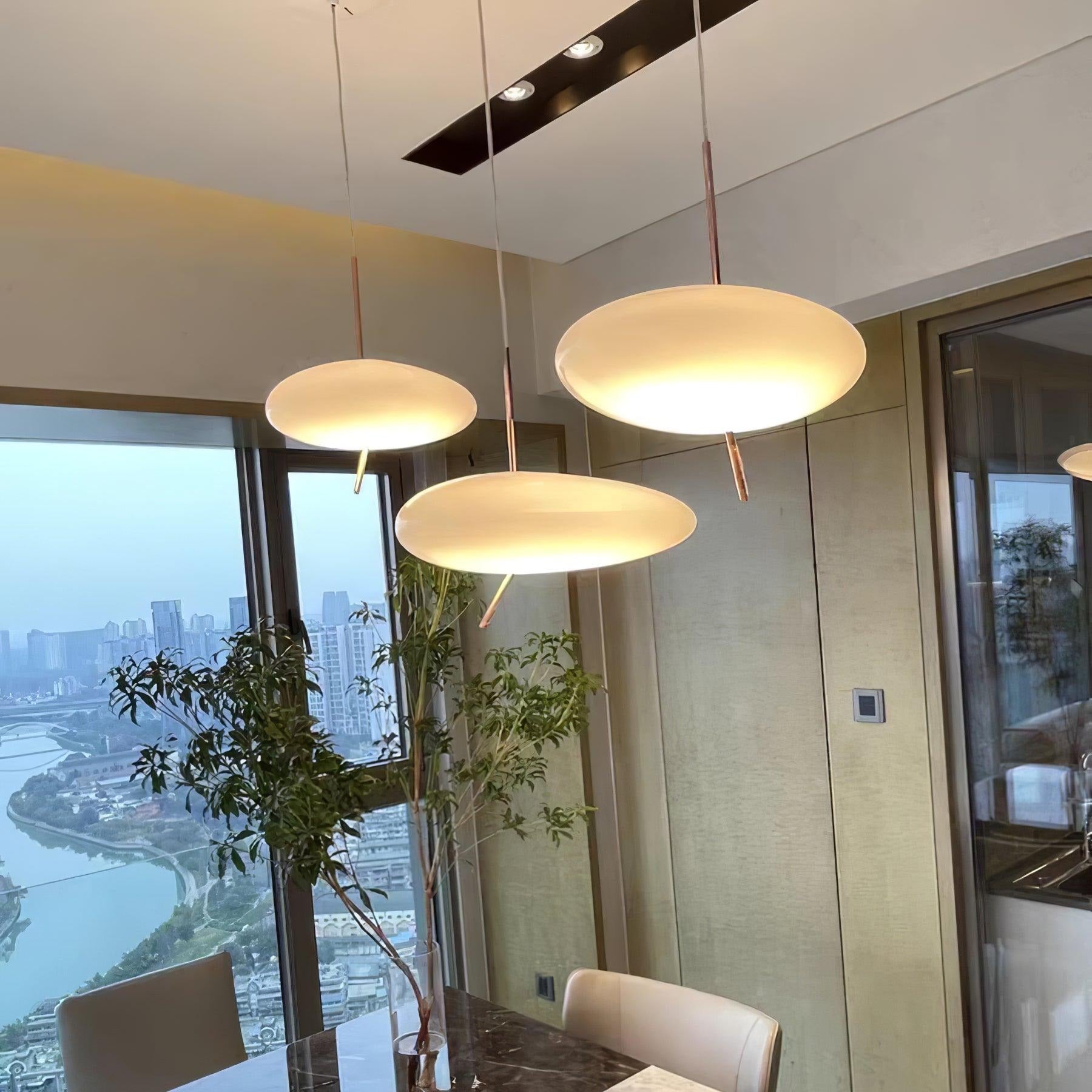 Valentina Rose Gold Pebble Pendant Light - Letslighting