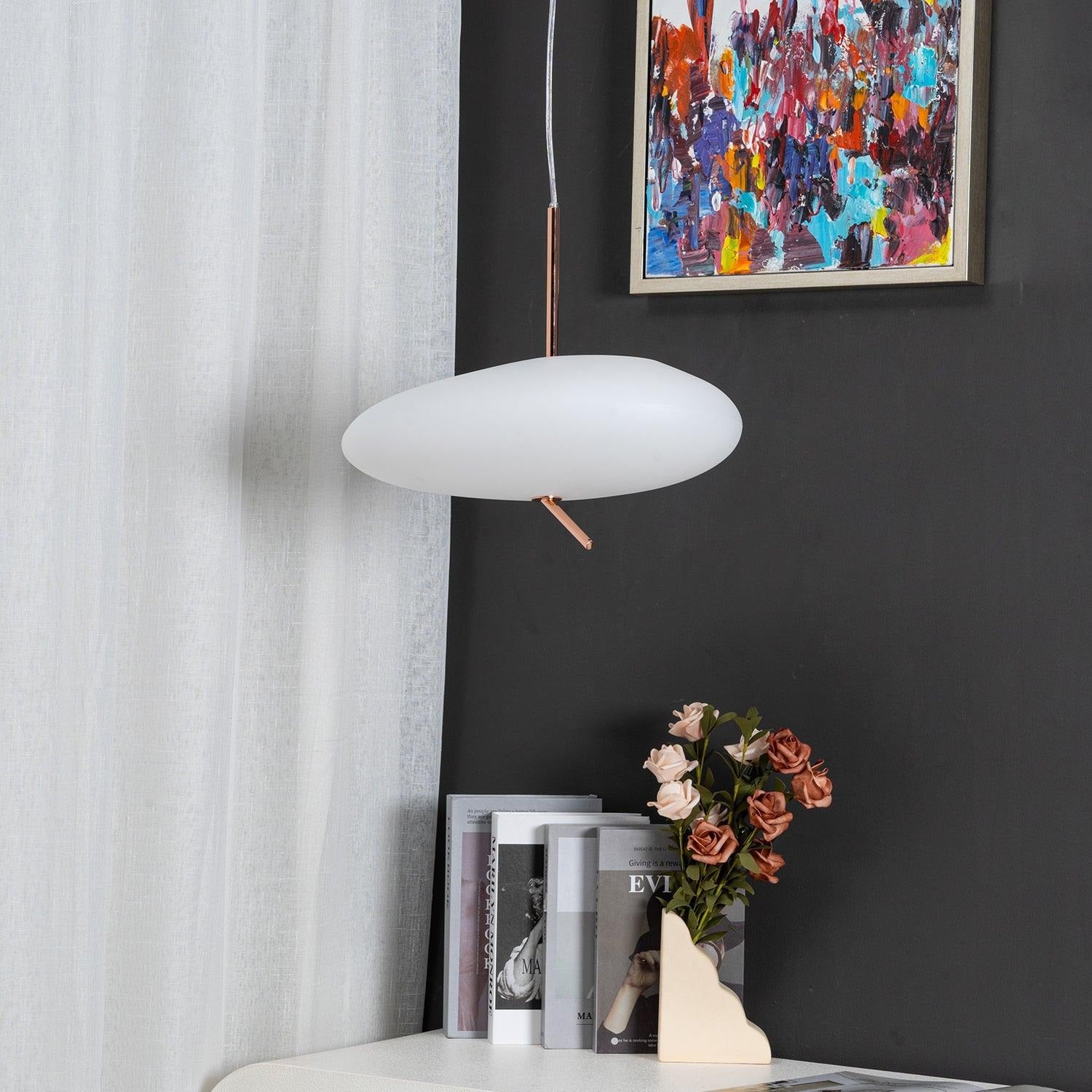 Valentina Rose Gold Pebble Pendant Light - Letslighting