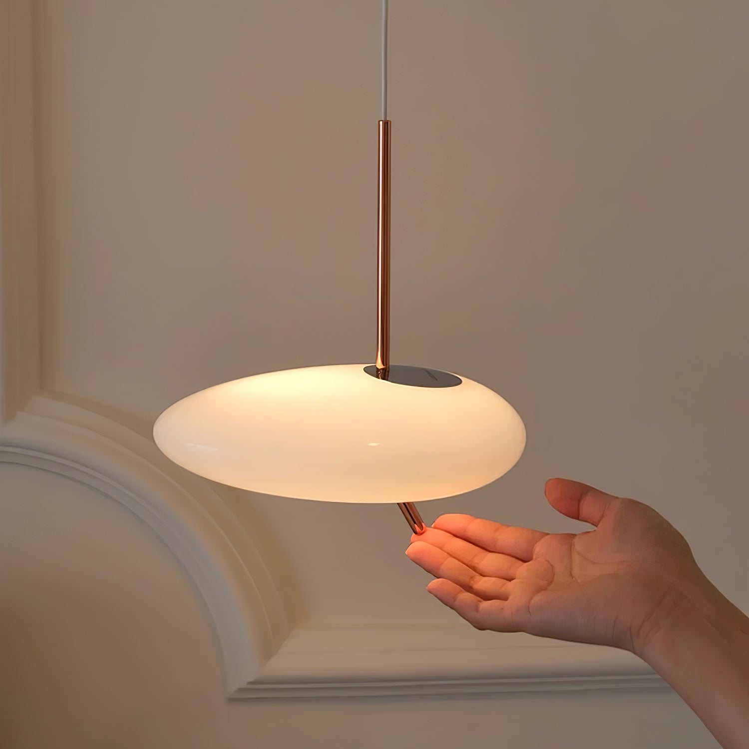 Valentina Rose Gold Pebble Pendant Light - Letslighting