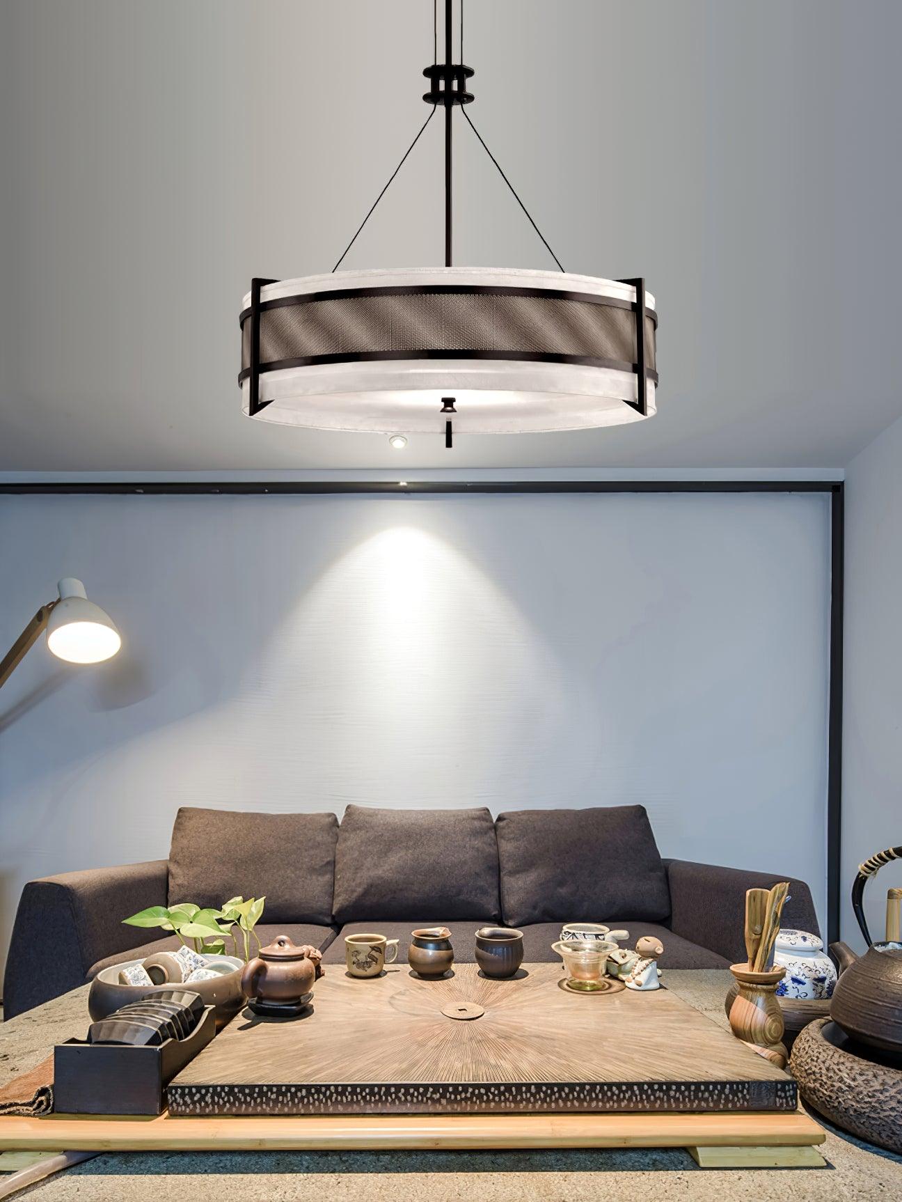 Lustra Chandelier Pedesina Black Mesh LED - Letslighting