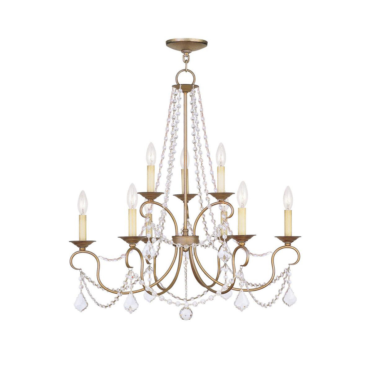Mysorarae Postmodern Luxury Brass Crystal Chandelier - Letslighting