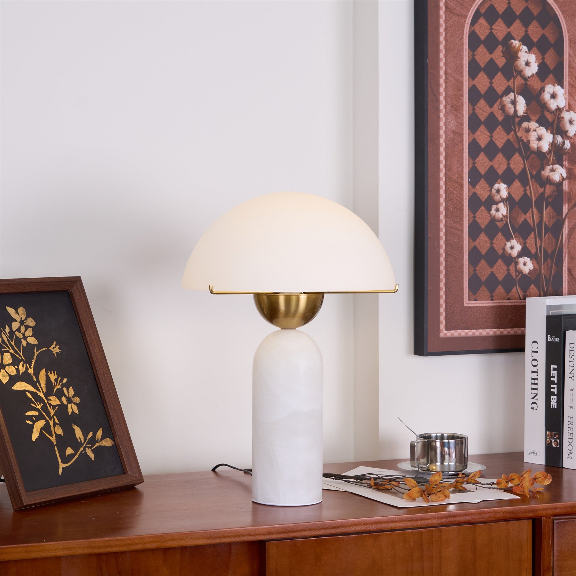 Veviniel Alabaster Table Lamp - Letslighting