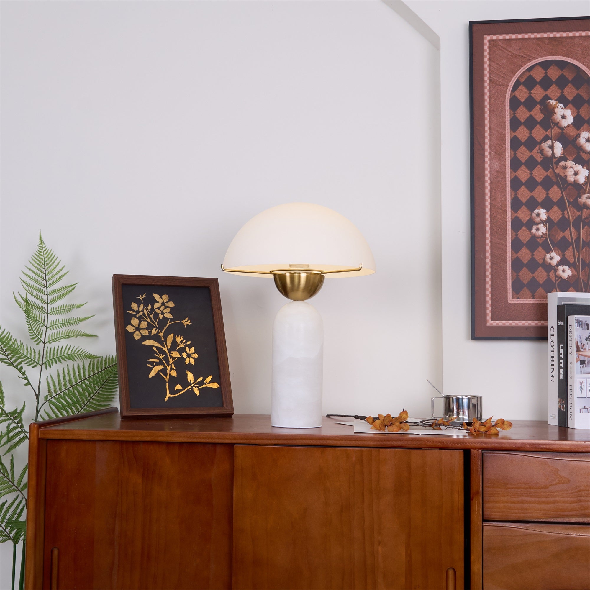 Veviniel Alabaster Table Lamp - Letslighting