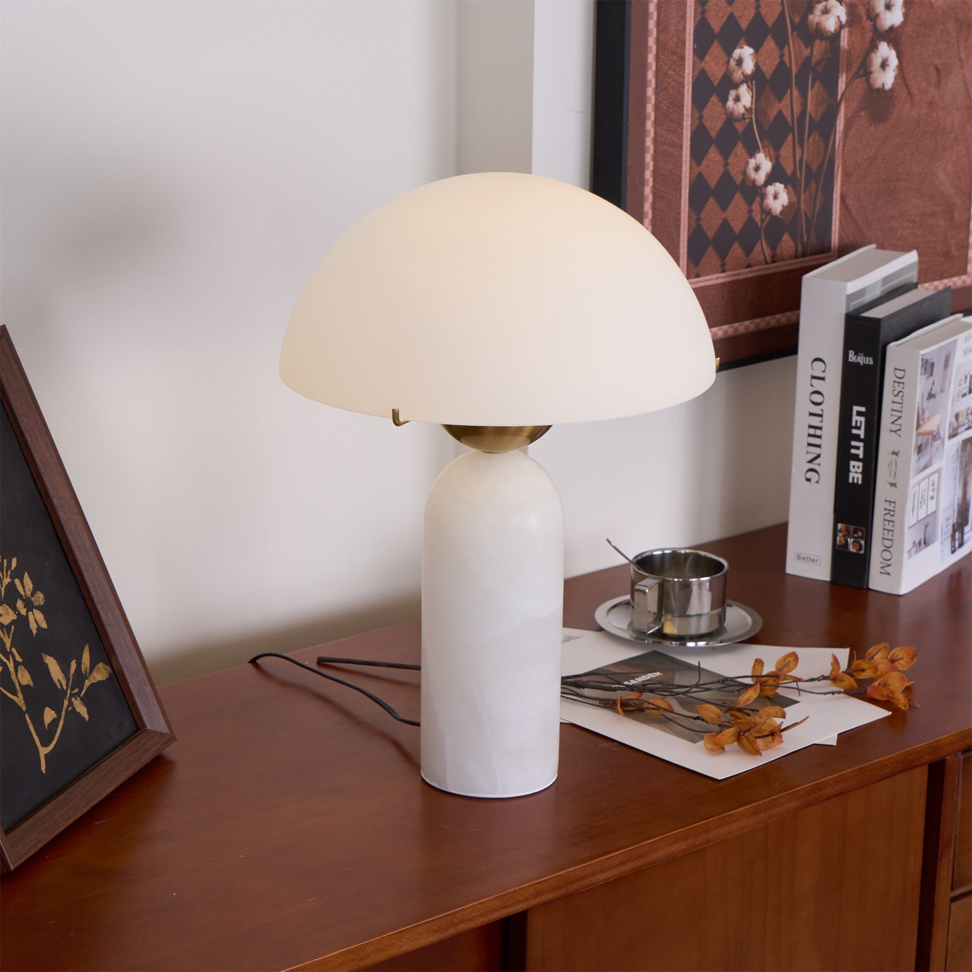 Veviniel Alabaster Table Lamp - Letslighting