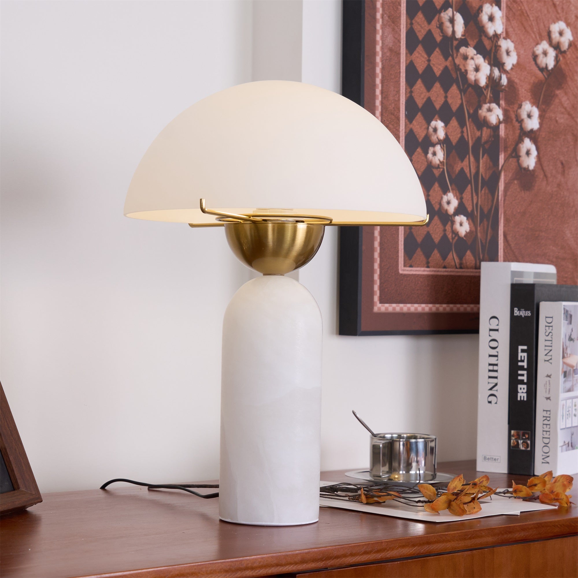 Veviniel Alabaster Table Lamp - Letslighting