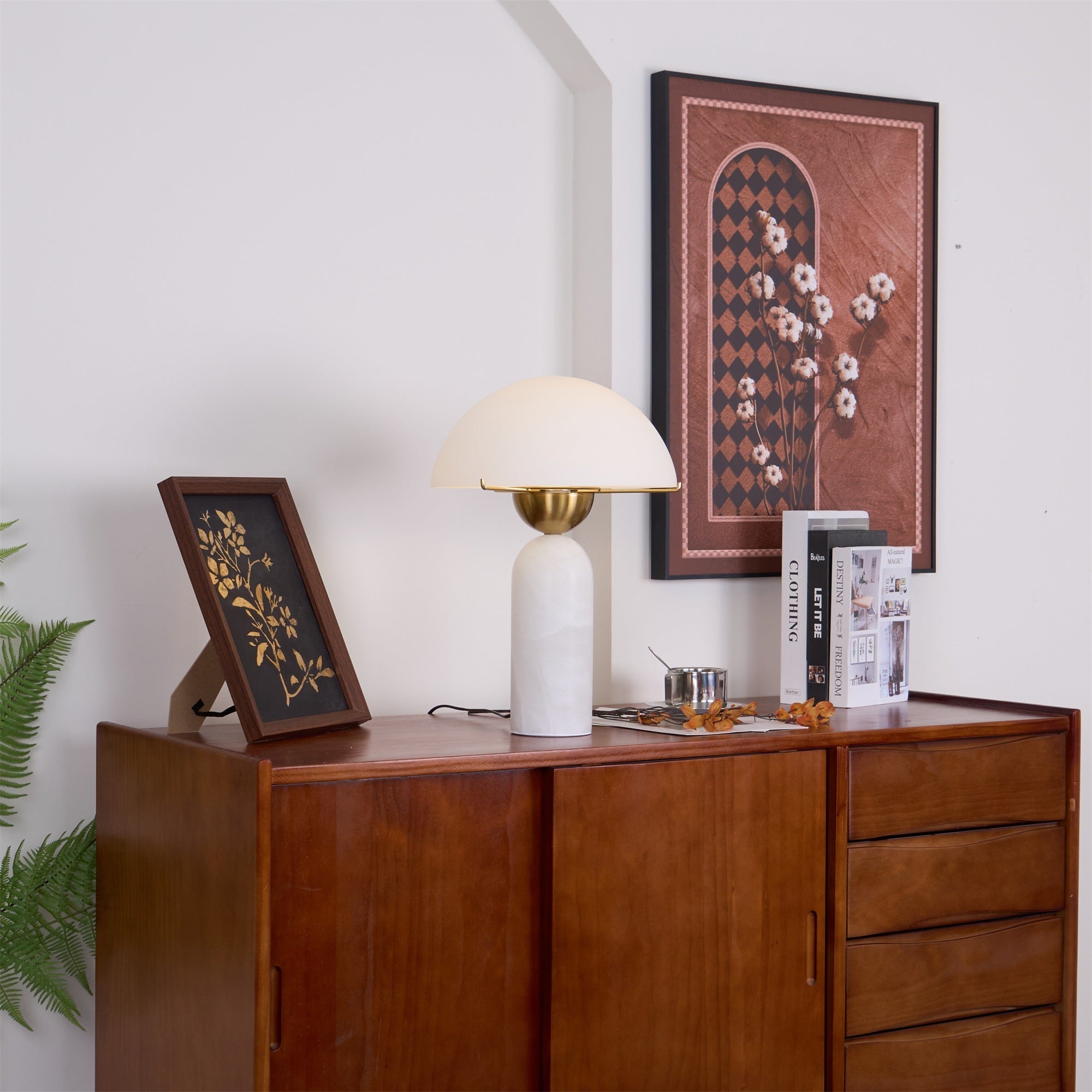 Veviniel Alabaster Table Lamp - Letslighting