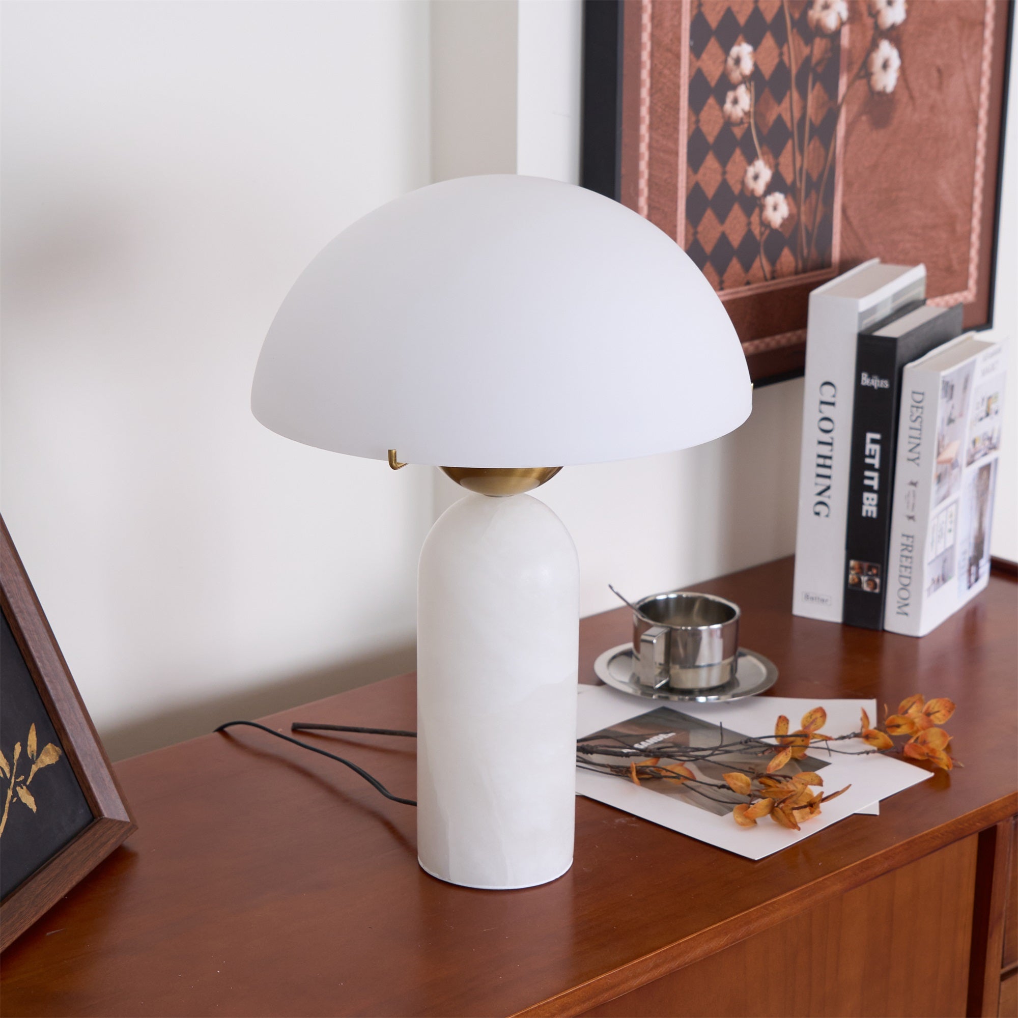 Veviniel Alabaster Table Lamp - Letslighting