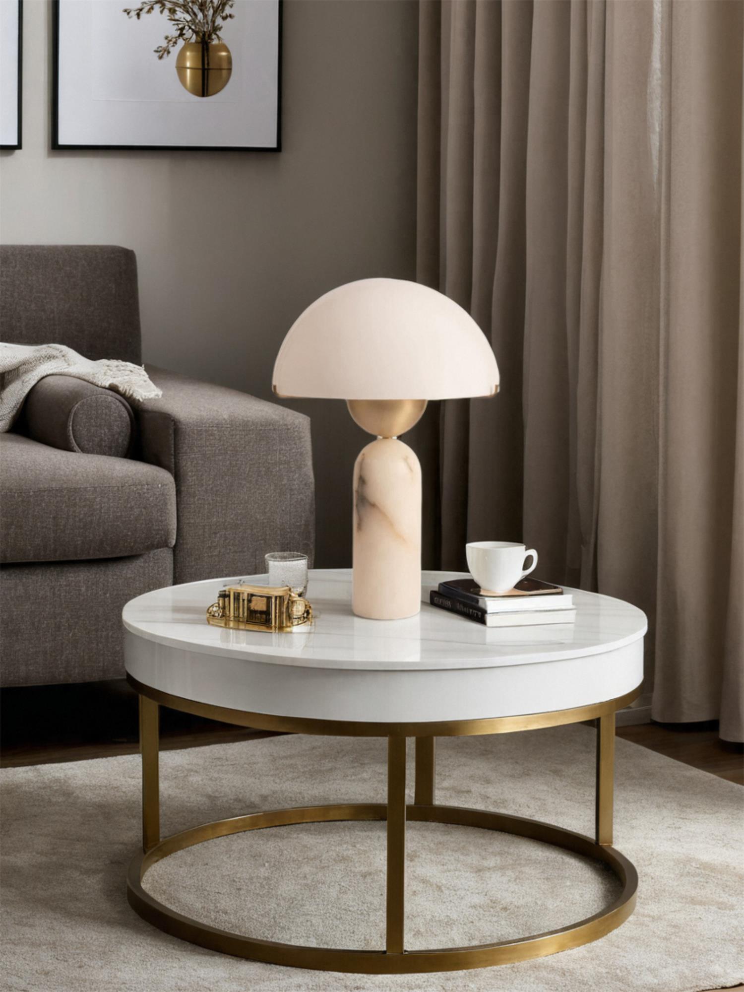 Veviniel Alabaster Table Lamp - Letslighting