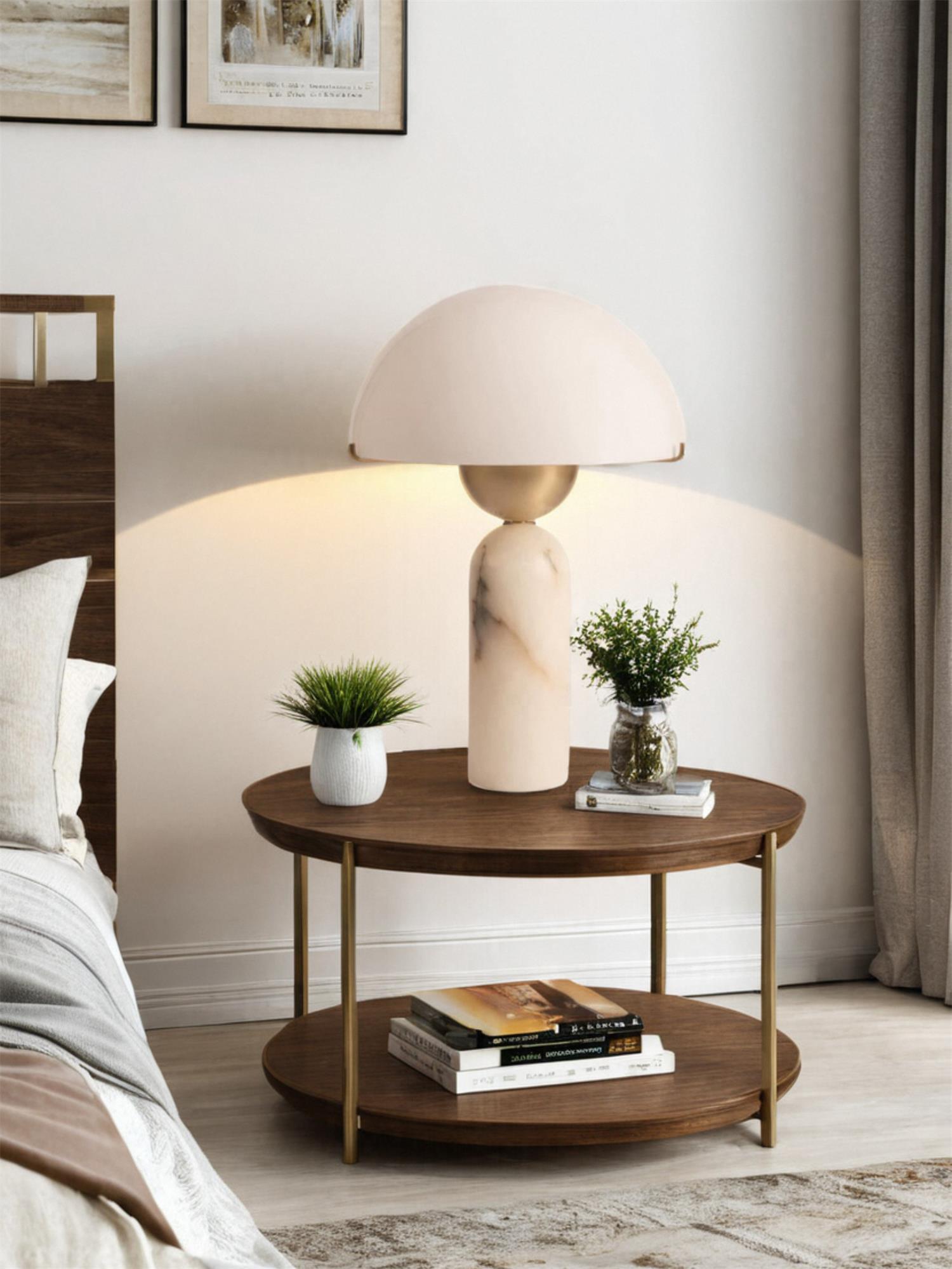Veviniel Alabaster Table Lamp - Letslighting