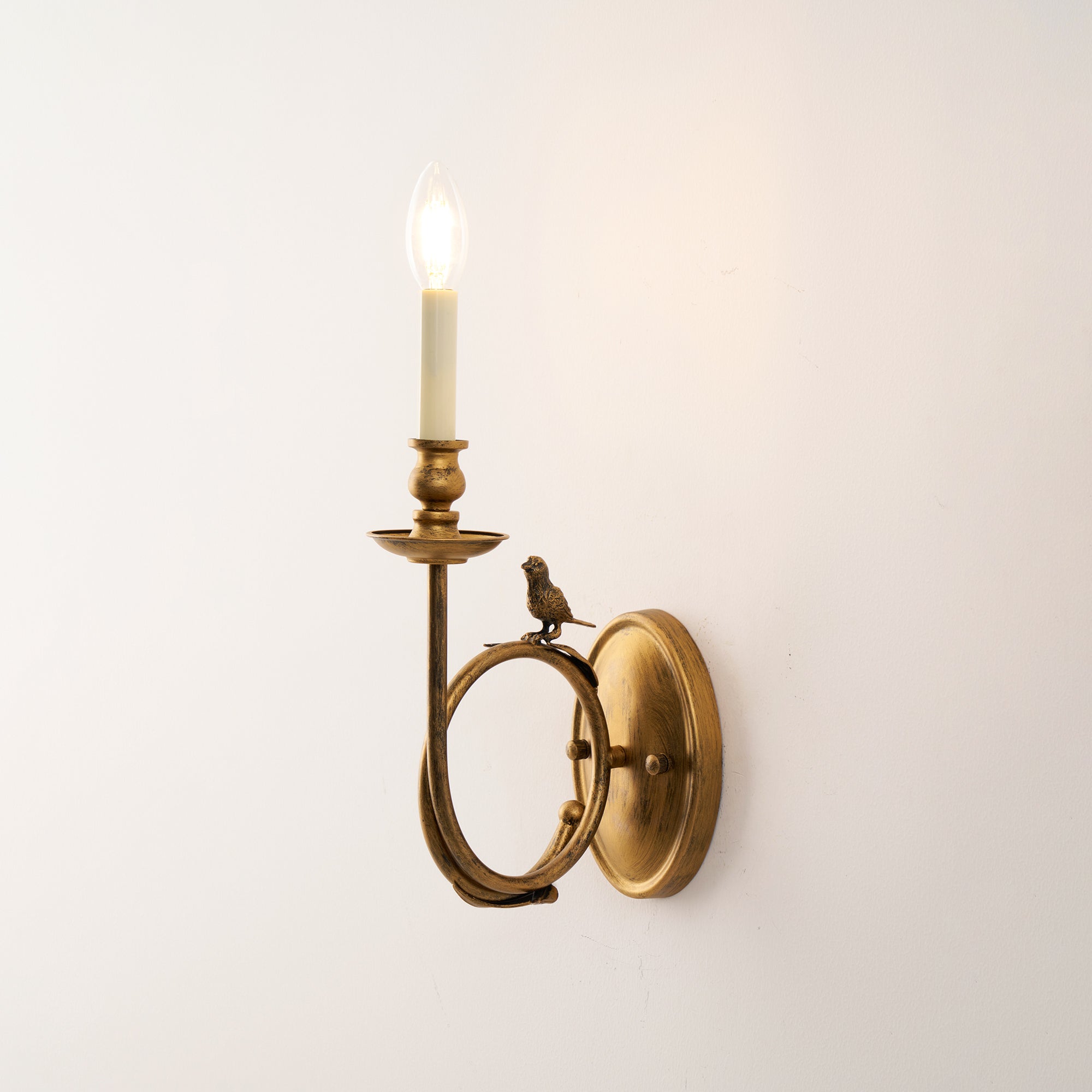 Silva Vintage Bird  Indoor Wall Sconce