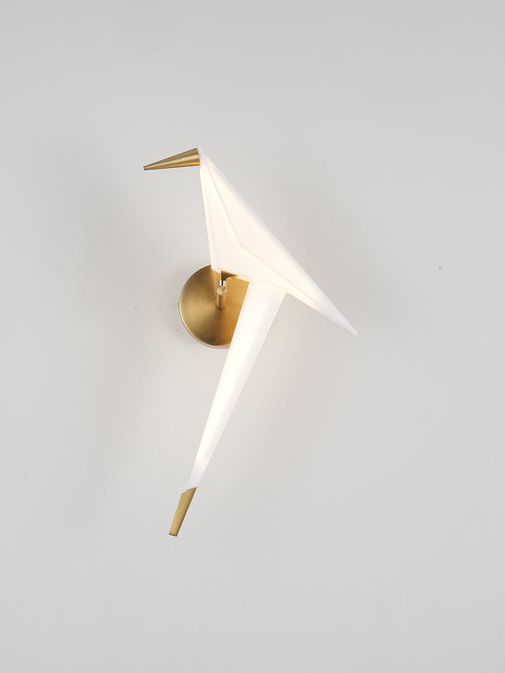 Cunorara Nordic Art Paper Crane Wall Lamp - Letslighting