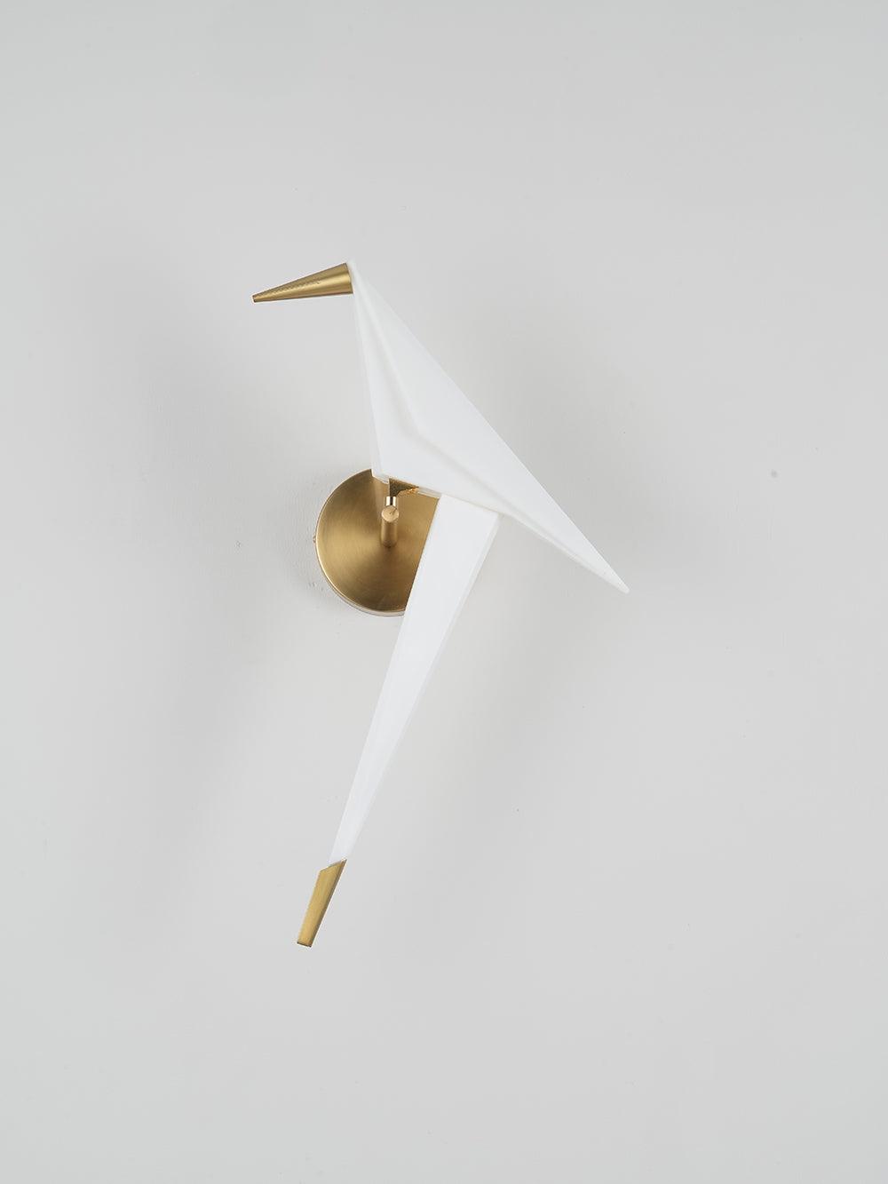 Cunorara Nordic Art Paper Crane Wall Lamp - Letslighting