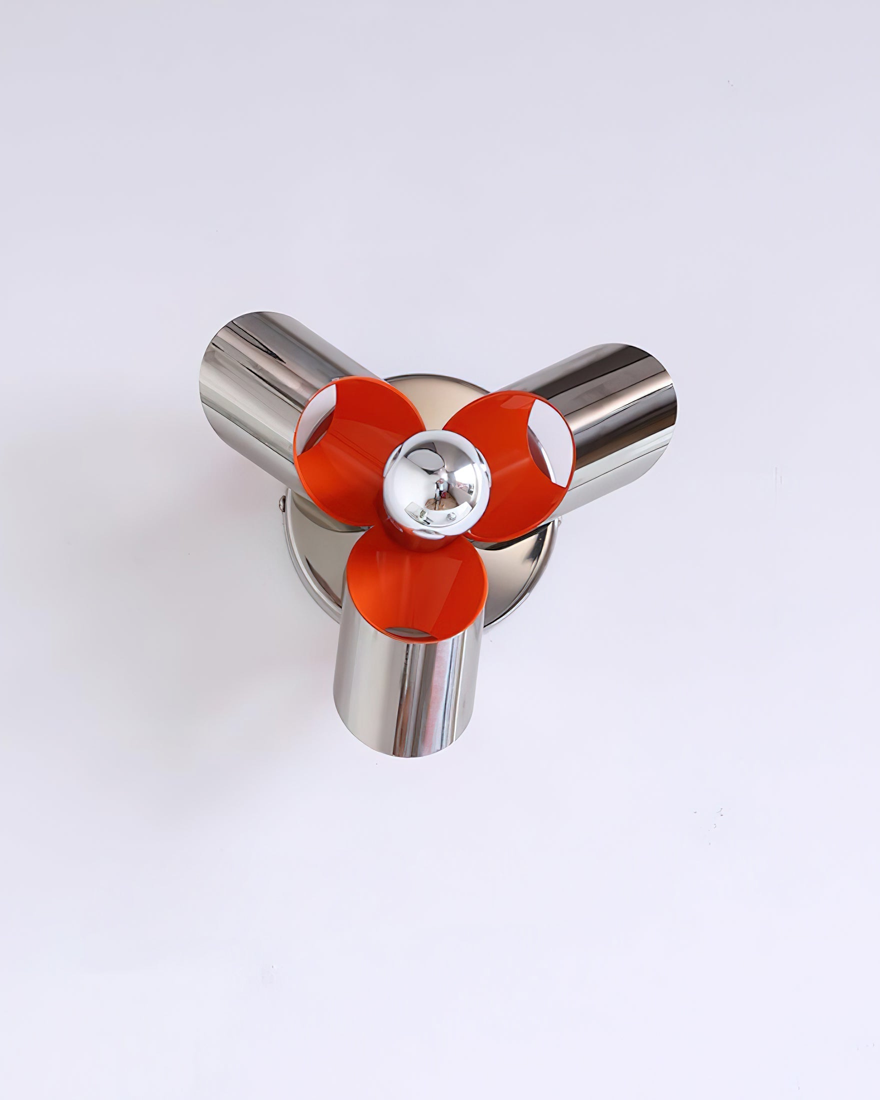 Petala Wall Lamp Chrome Petals Orange Interior - Letslighting