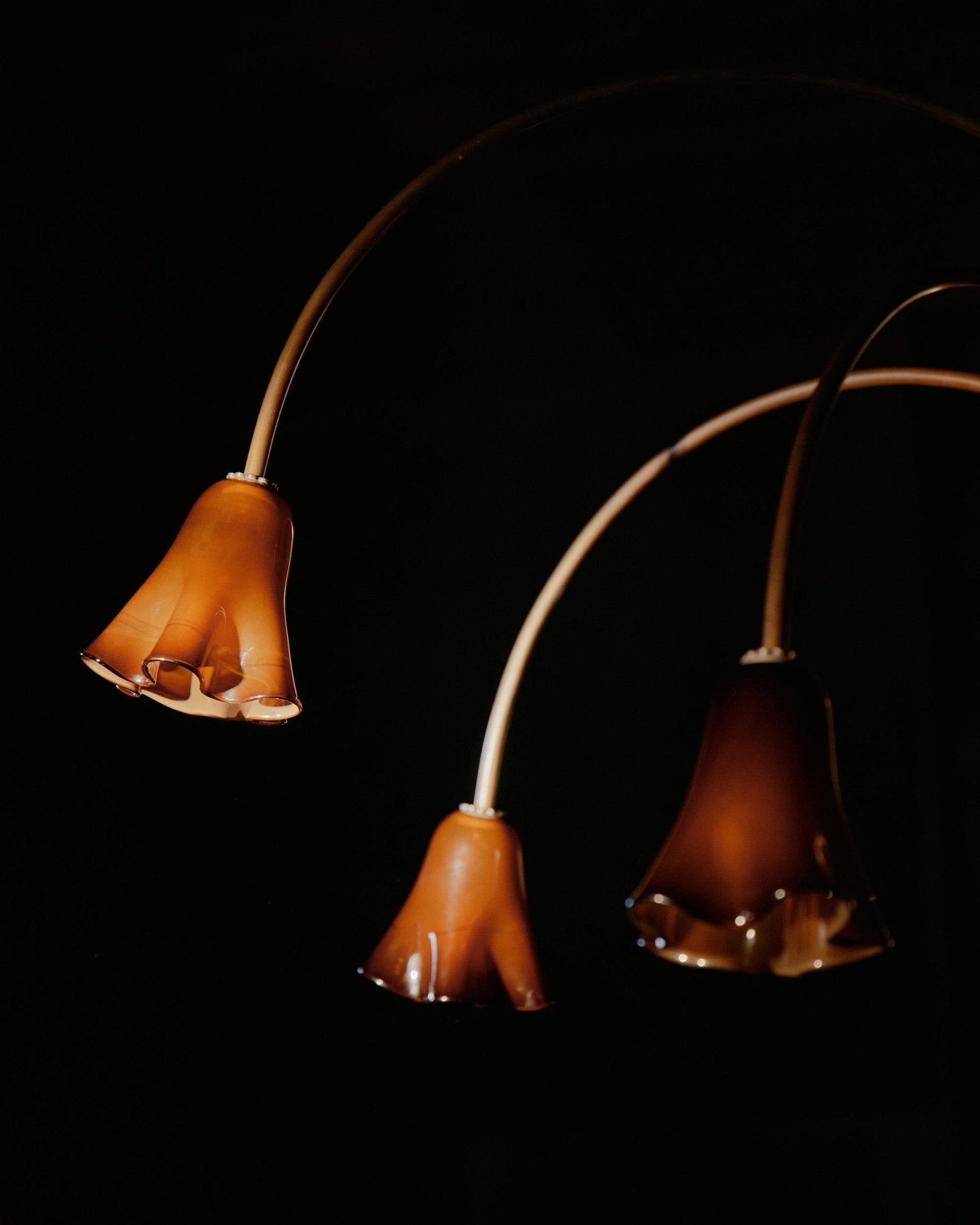 Aurora Chandelier Blossom Petal Glass Arms - Letslighting