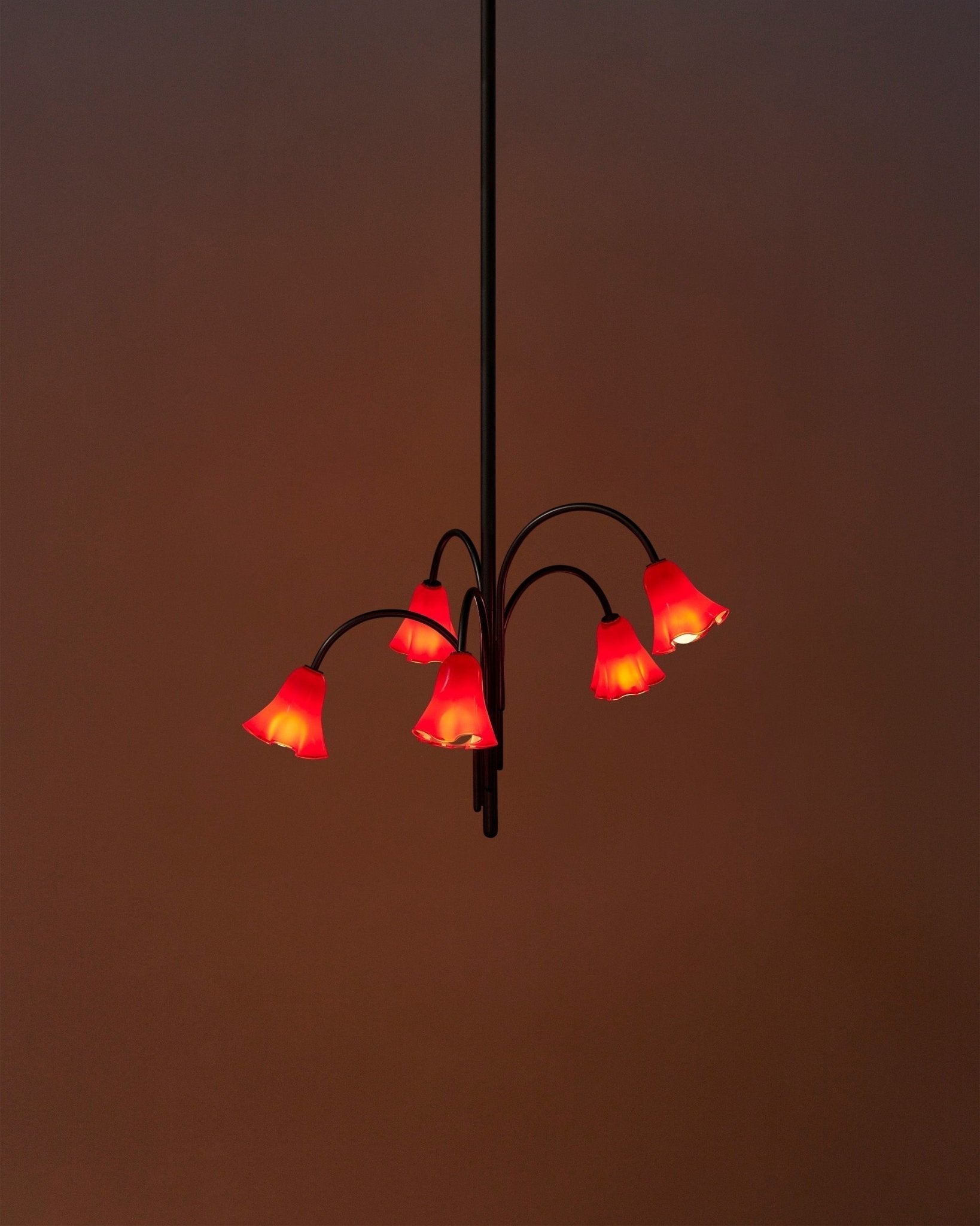 Aurora Chandelier Blossom Petal Glass Arms - Letslighting