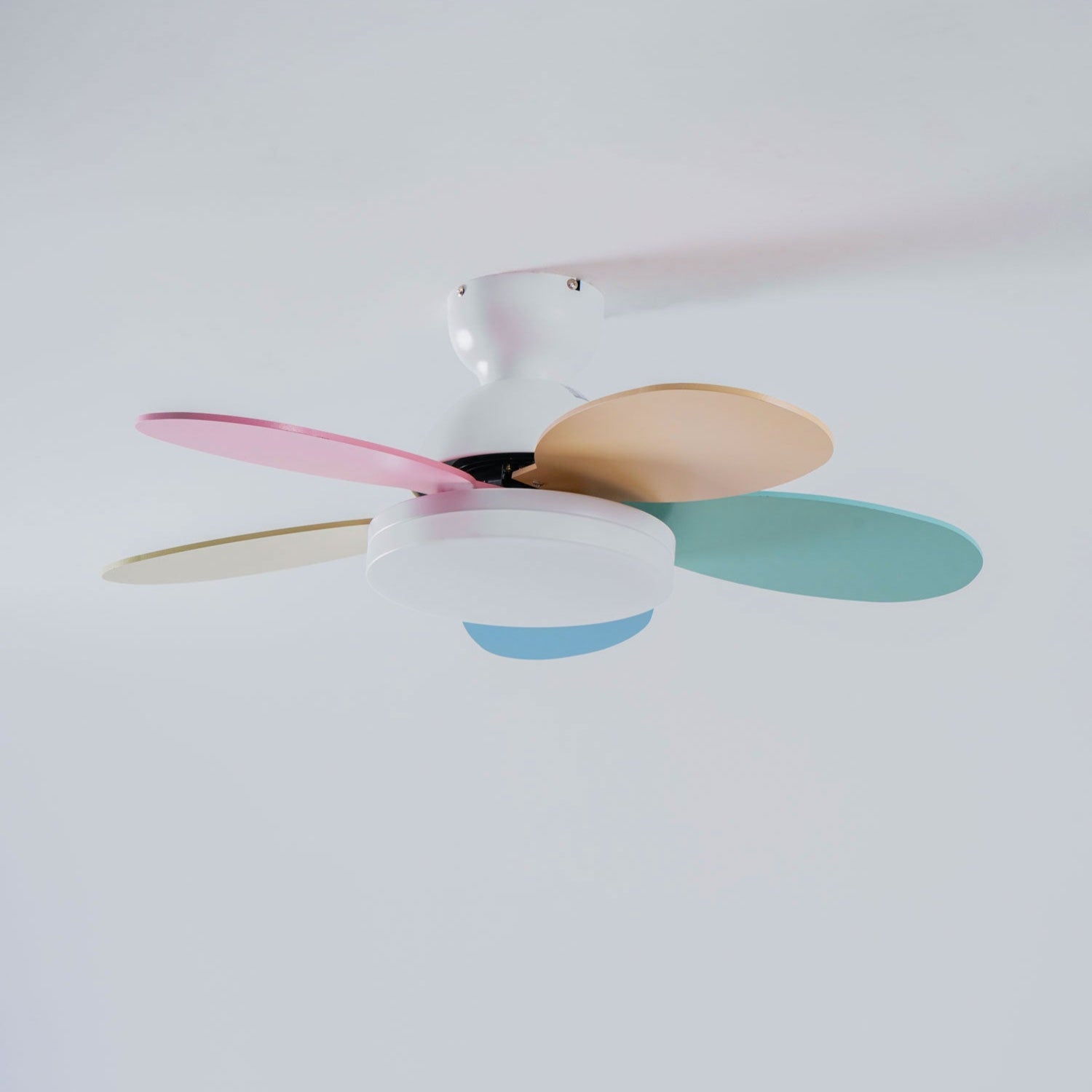 Liora Colorful Glass Kids Ceiling Fan Light - Letslighting