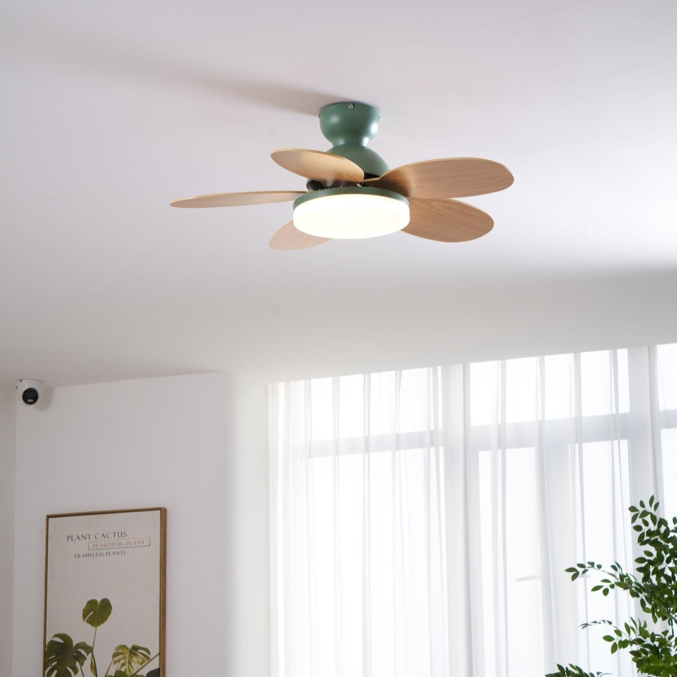 Liora Colorful Glass Kids Ceiling Fan Light - Letslighting