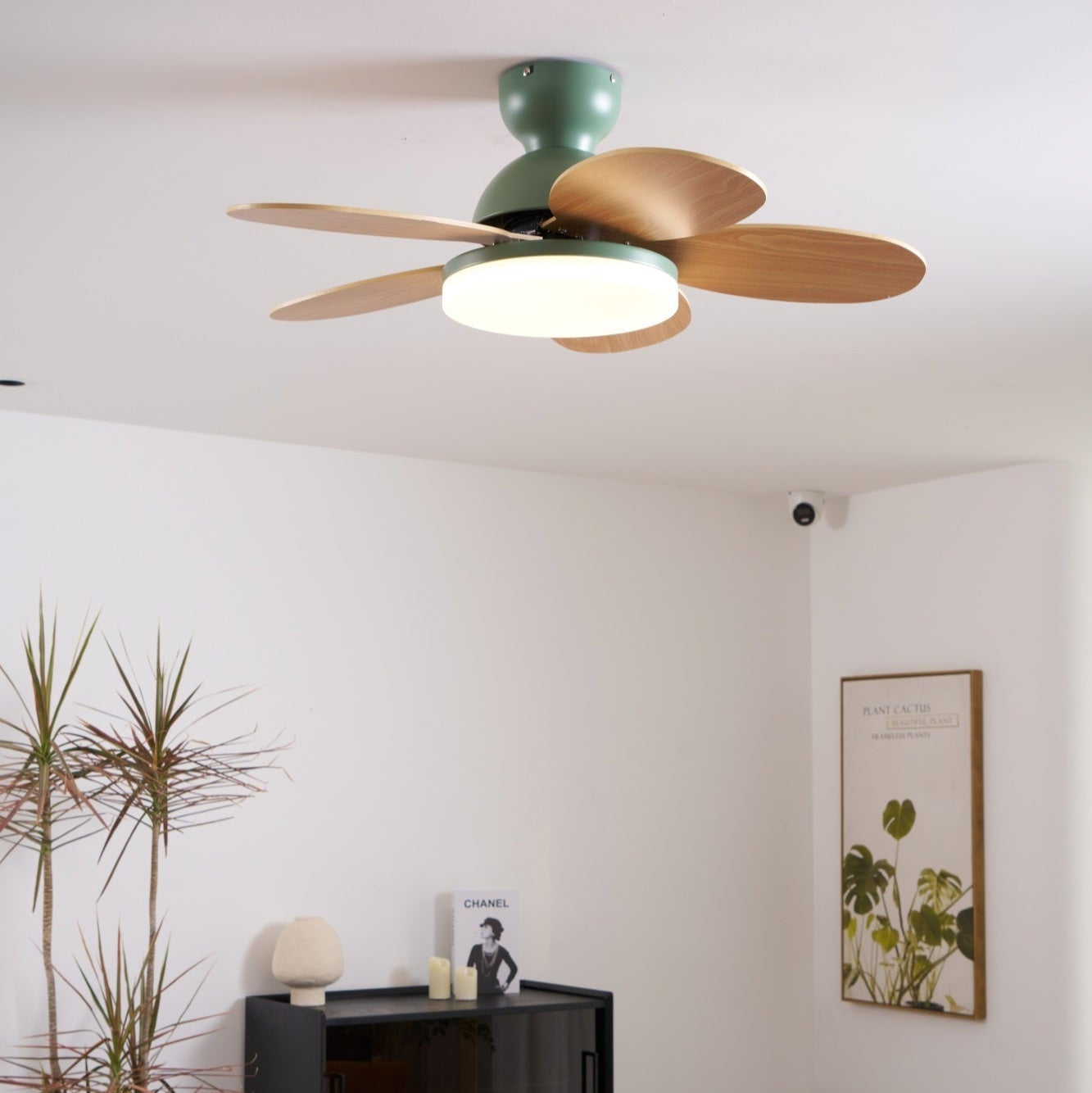 Liora Colorful Glass Kids Ceiling Fan Light - Letslighting