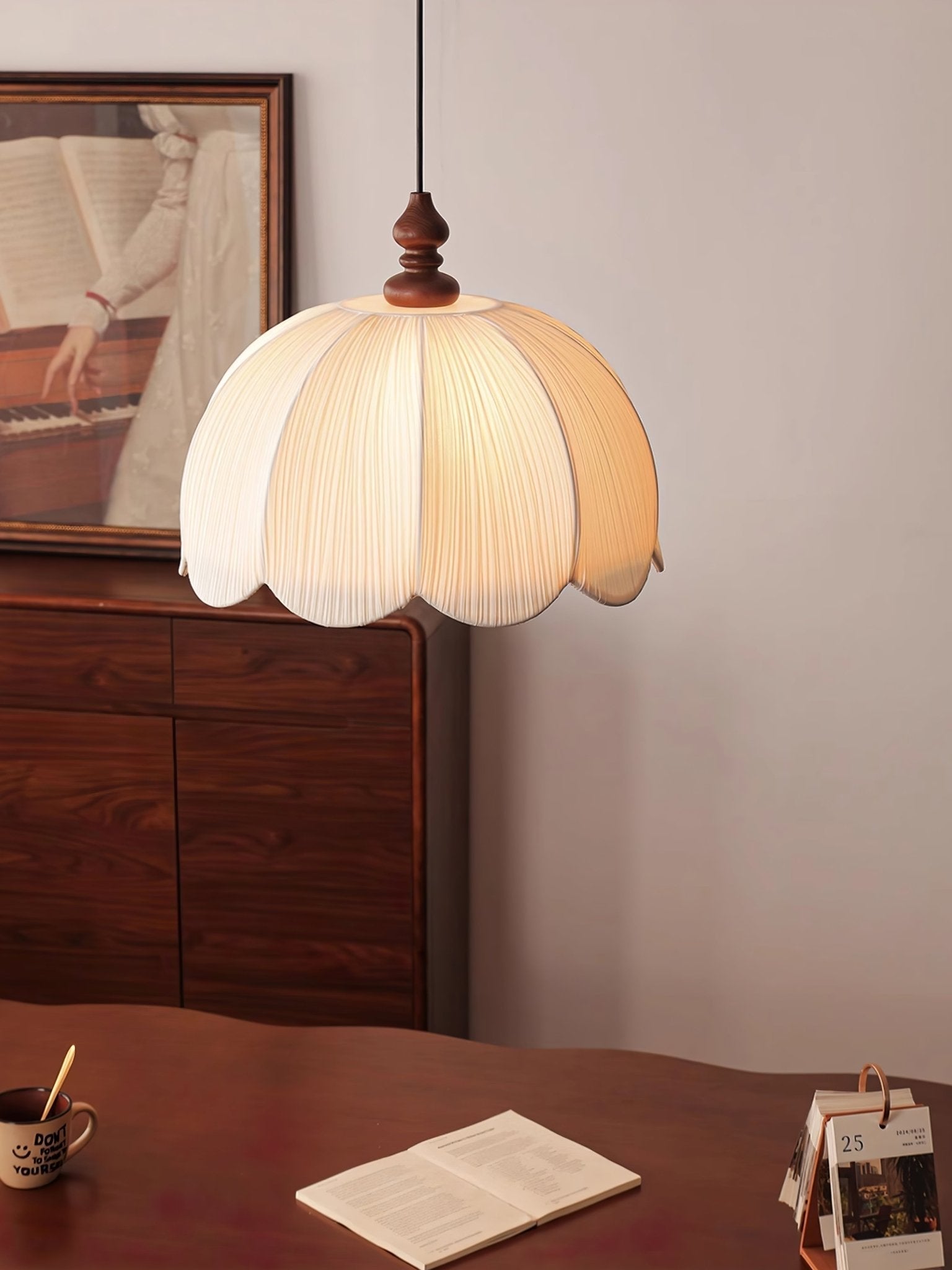 Petalora Modern Fabric Pendant Light