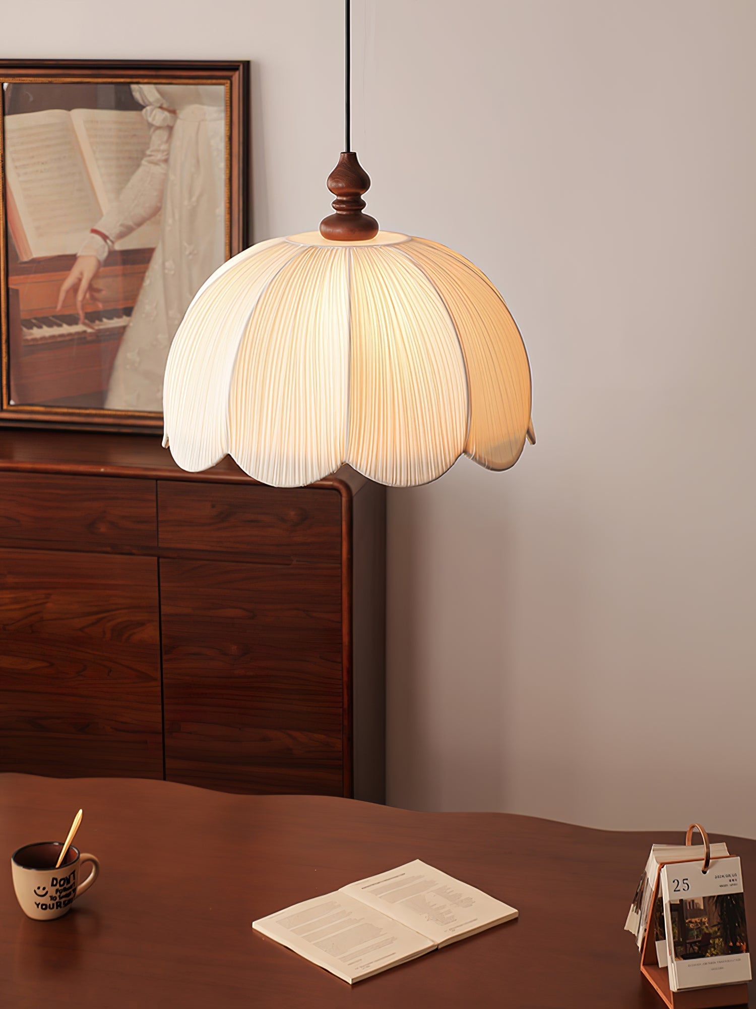 Petalora Modern Fabric Pendant Light