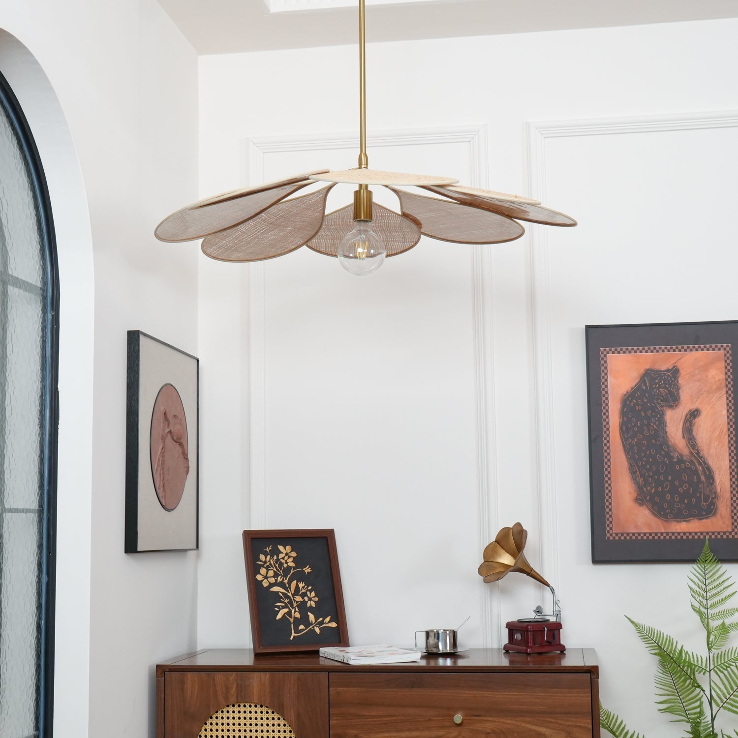 Flora Bohemian Fabric Pendant Lamp - Letslighting