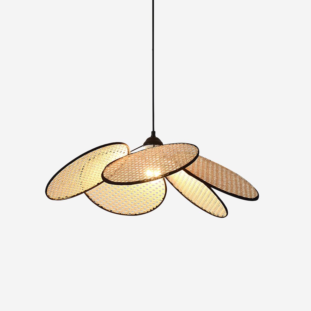 Vemarora Premium Elegance Petals Rattan Fabric Pendant Lamp - Letslighting