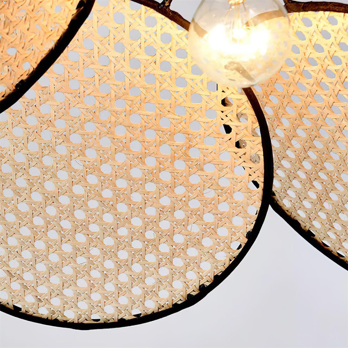 Vemarora Premium Elegance Petals Rattan Fabric Pendant Lamp - Letslighting