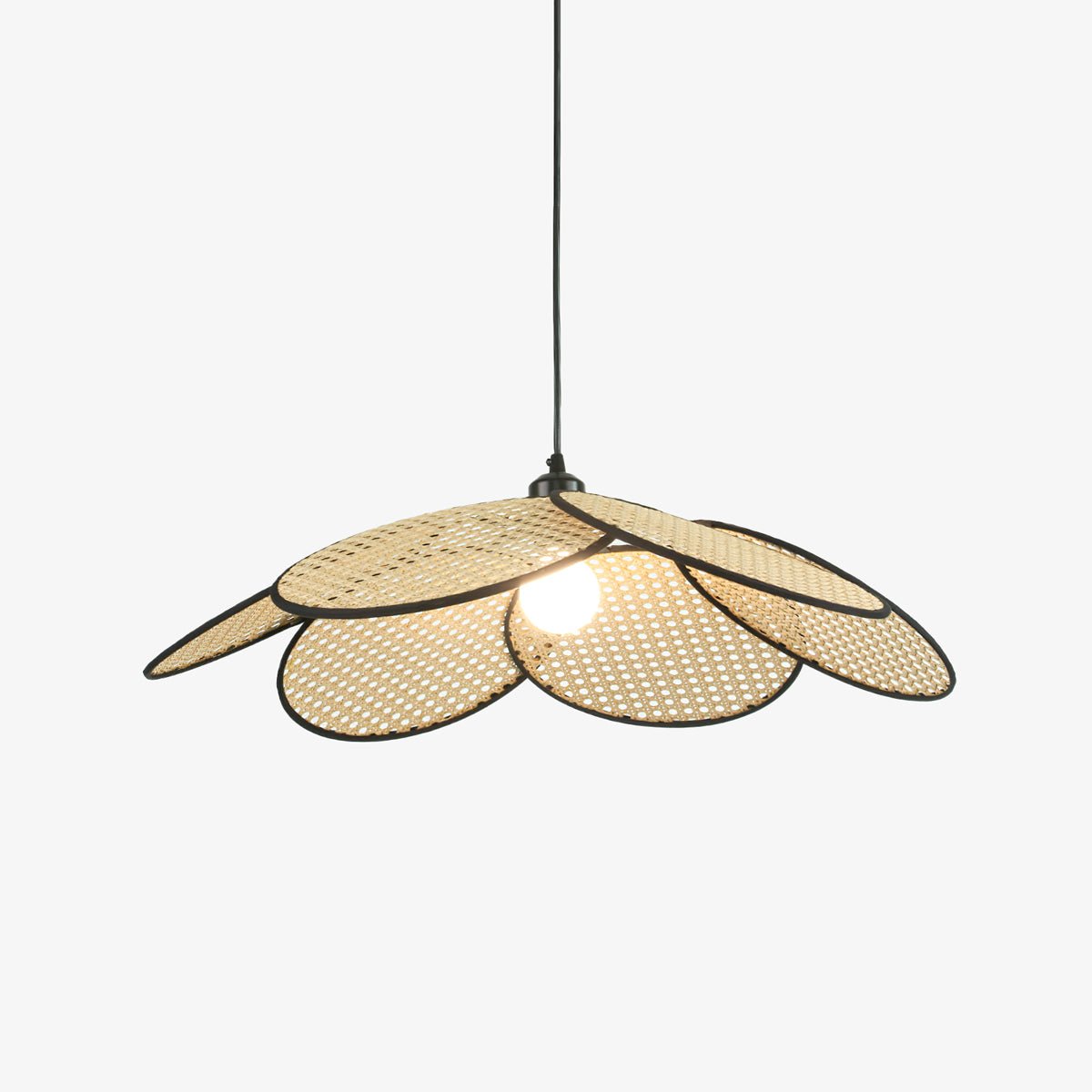 Vemarora Premium Elegance Petals Rattan Fabric Pendant Lamp - Letslighting