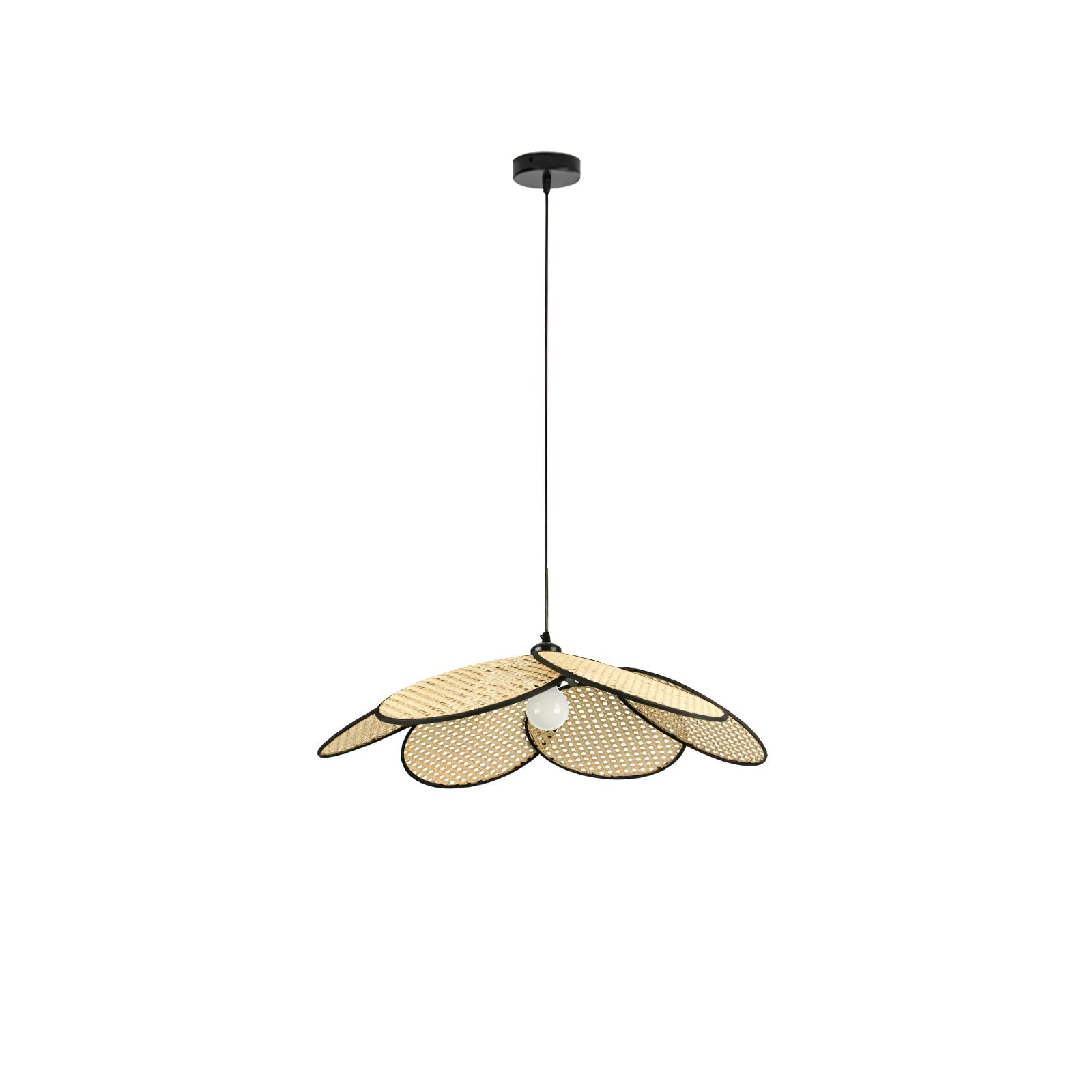 Vemarora Premium Elegance Petals Rattan Fabric Pendant Lamp - Letslighting