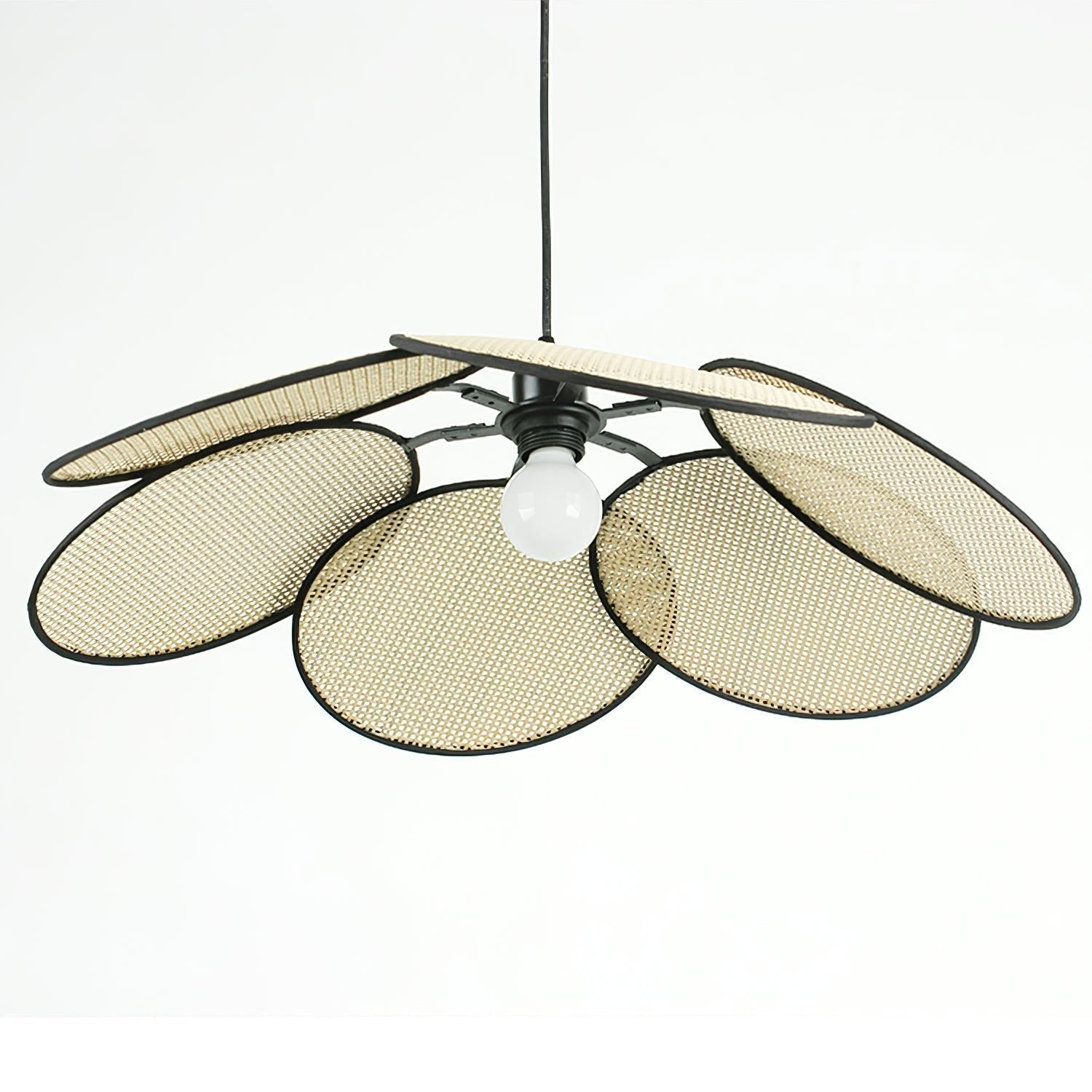 Vemarora Premium Elegance Petals Rattan Fabric Pendant Lamp - Letslighting