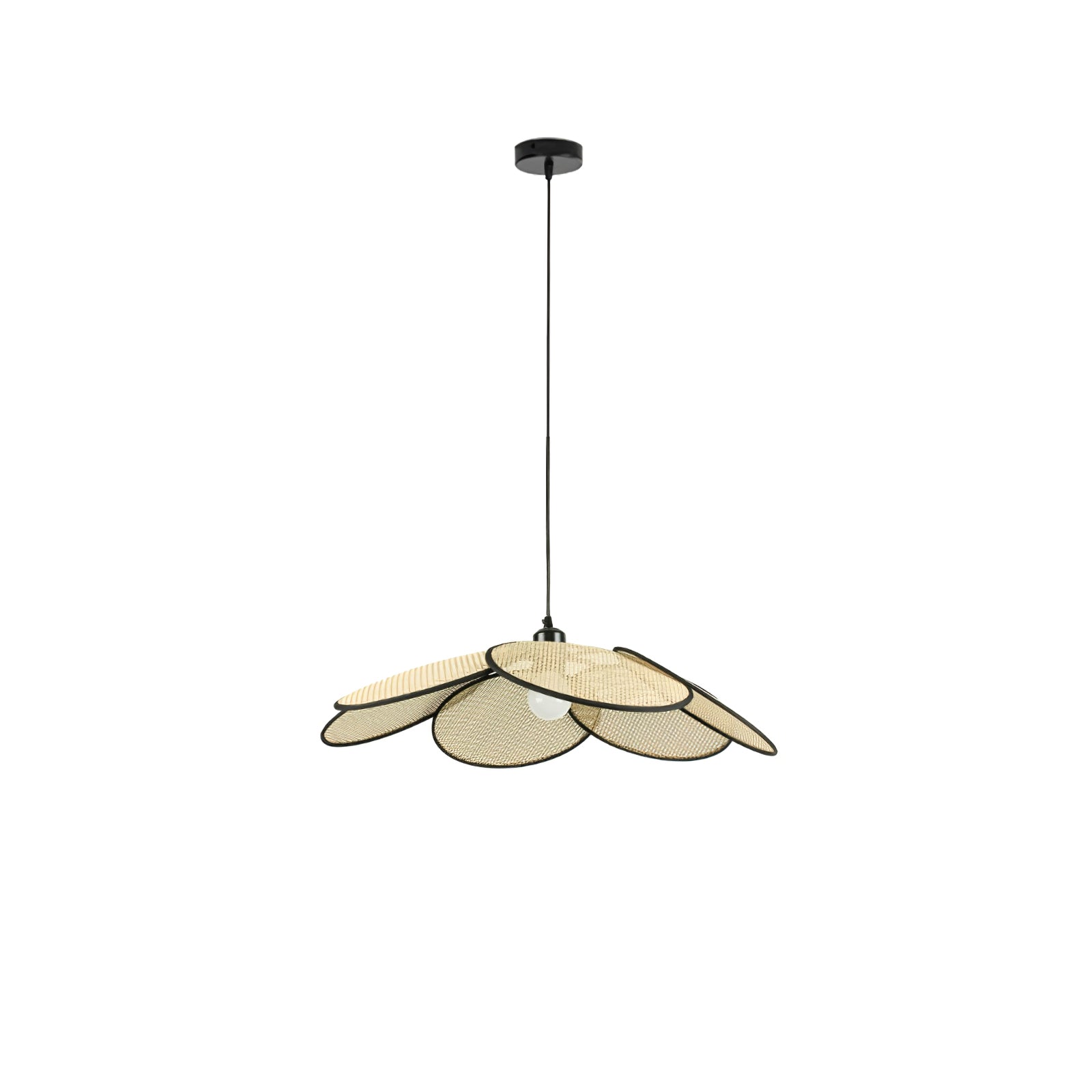 Vemarora Premium Elegance Petals Rattan Fabric Pendant Lamp - Letslighting