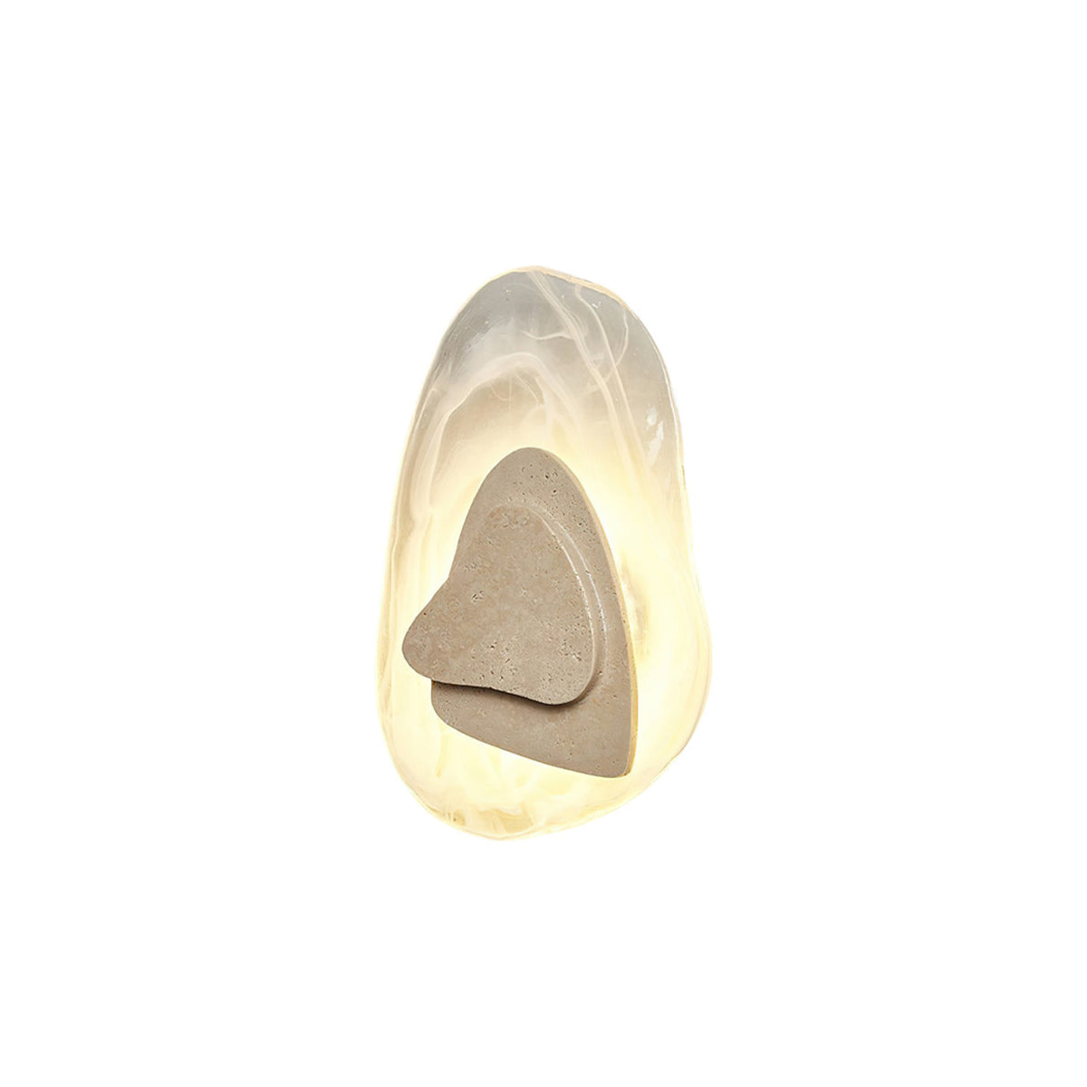 Zenorarae Individual Creativity Glass Travertine Wall Lamp - Letslighting