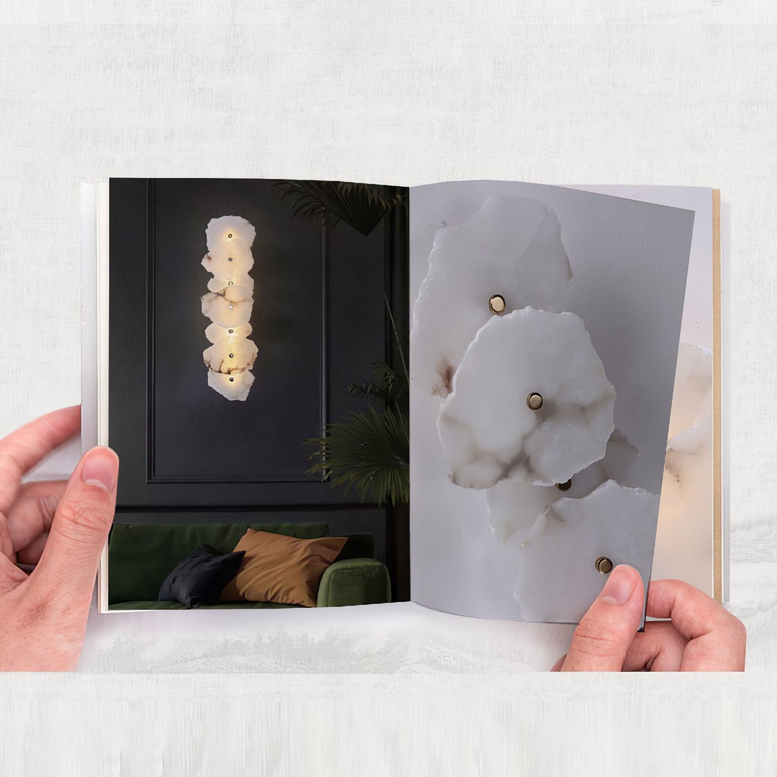 Ritta Alabaster Flower Wall Lamp