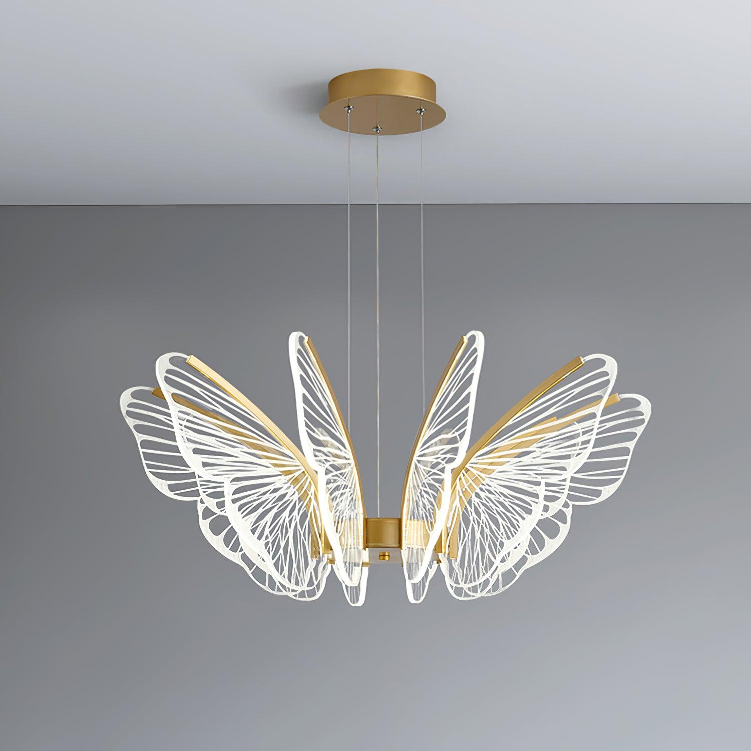 Lustra Chandelier Butterfly Wing Crystal - Letslighting