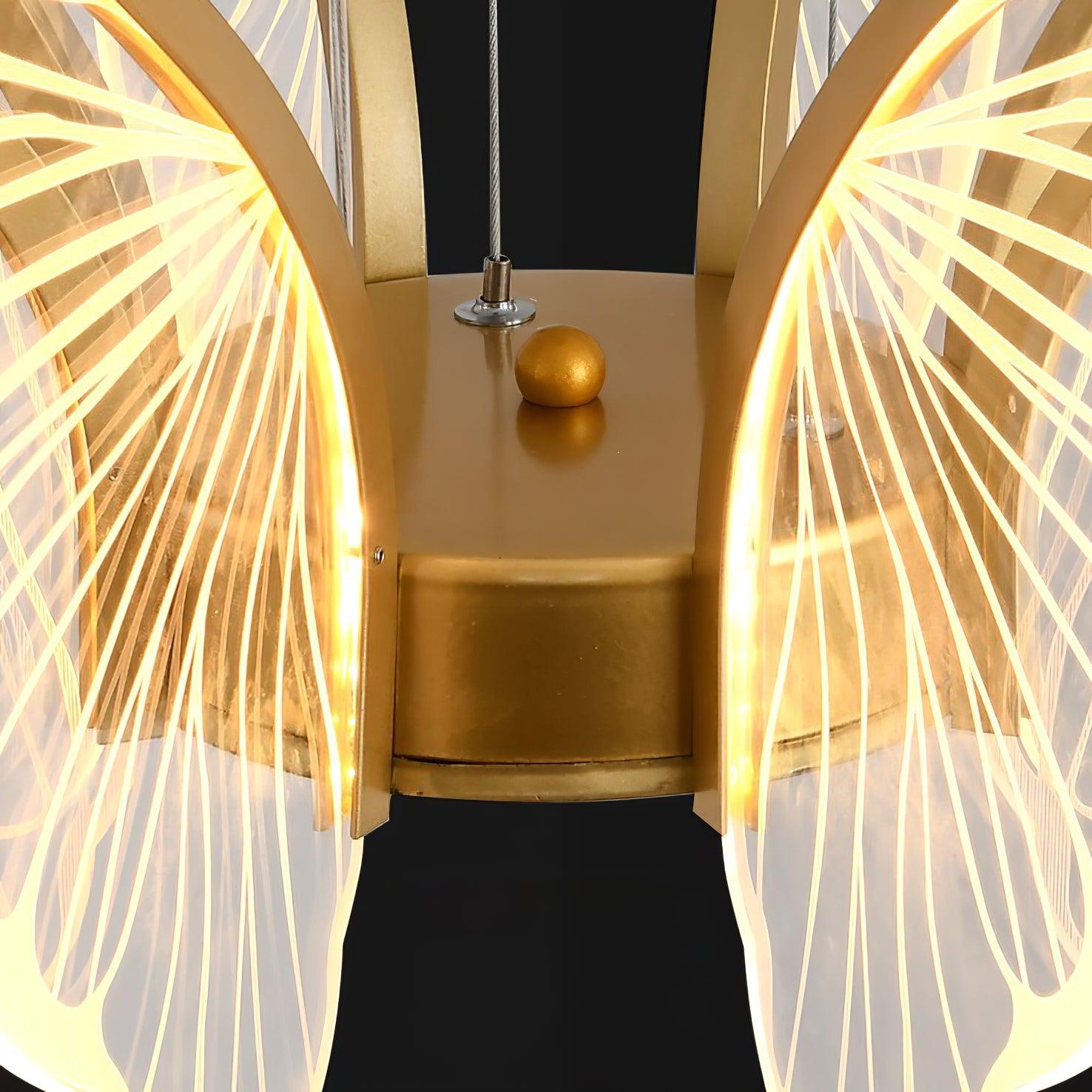 Lustra Chandelier Butterfly Wing Crystal - Letslighting