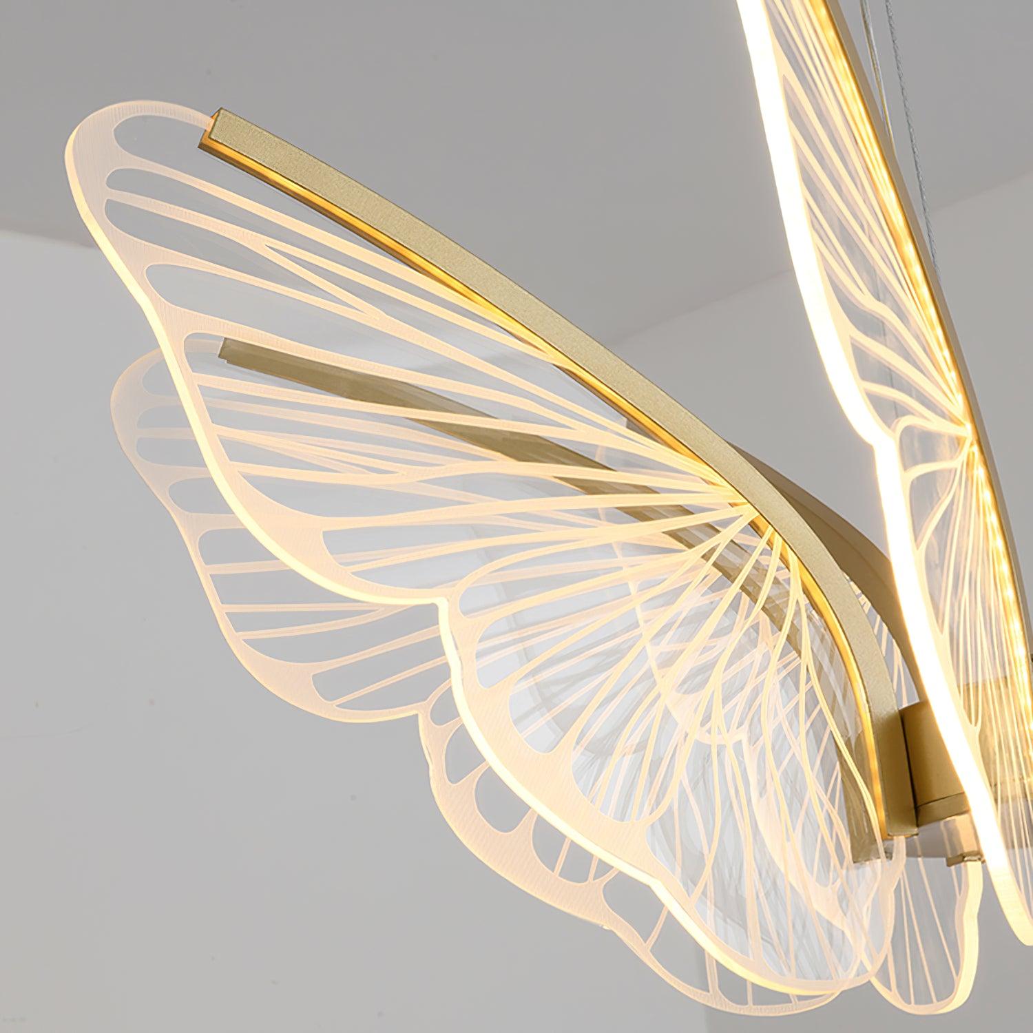 Lustra Chandelier Butterfly Wing Crystal - Letslighting