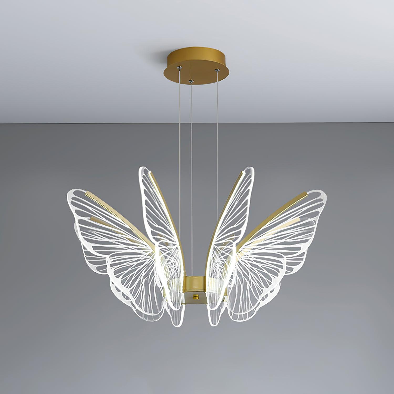 Lustra Chandelier Butterfly Wing Crystal - Letslighting