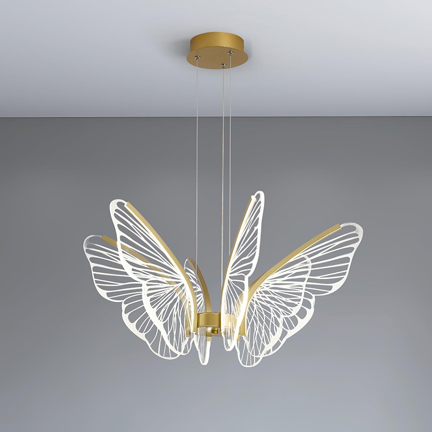 Lustra Chandelier Butterfly Wing Crystal - Letslighting