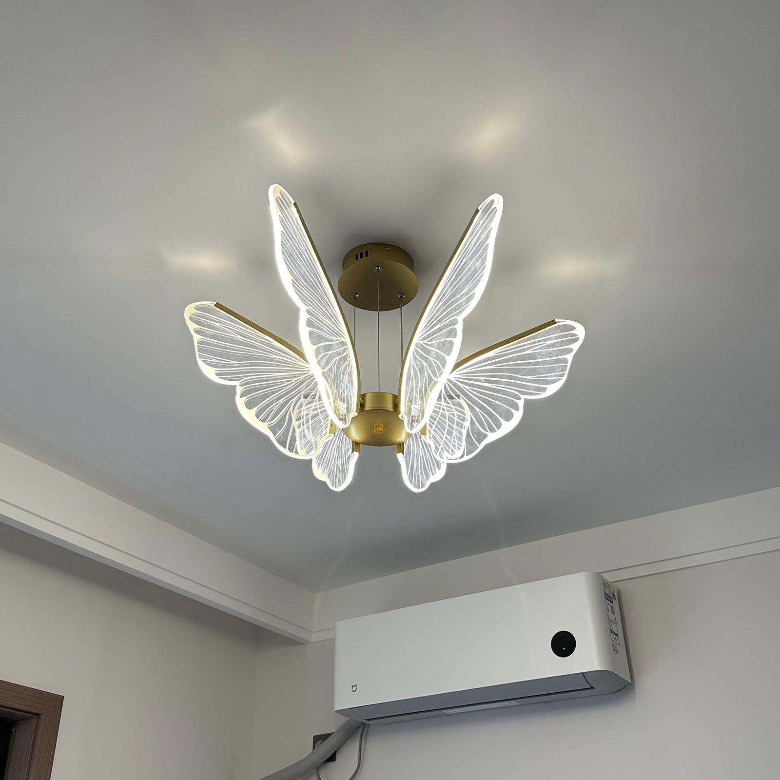 Lustra Chandelier Butterfly Wing Crystal - Letslighting