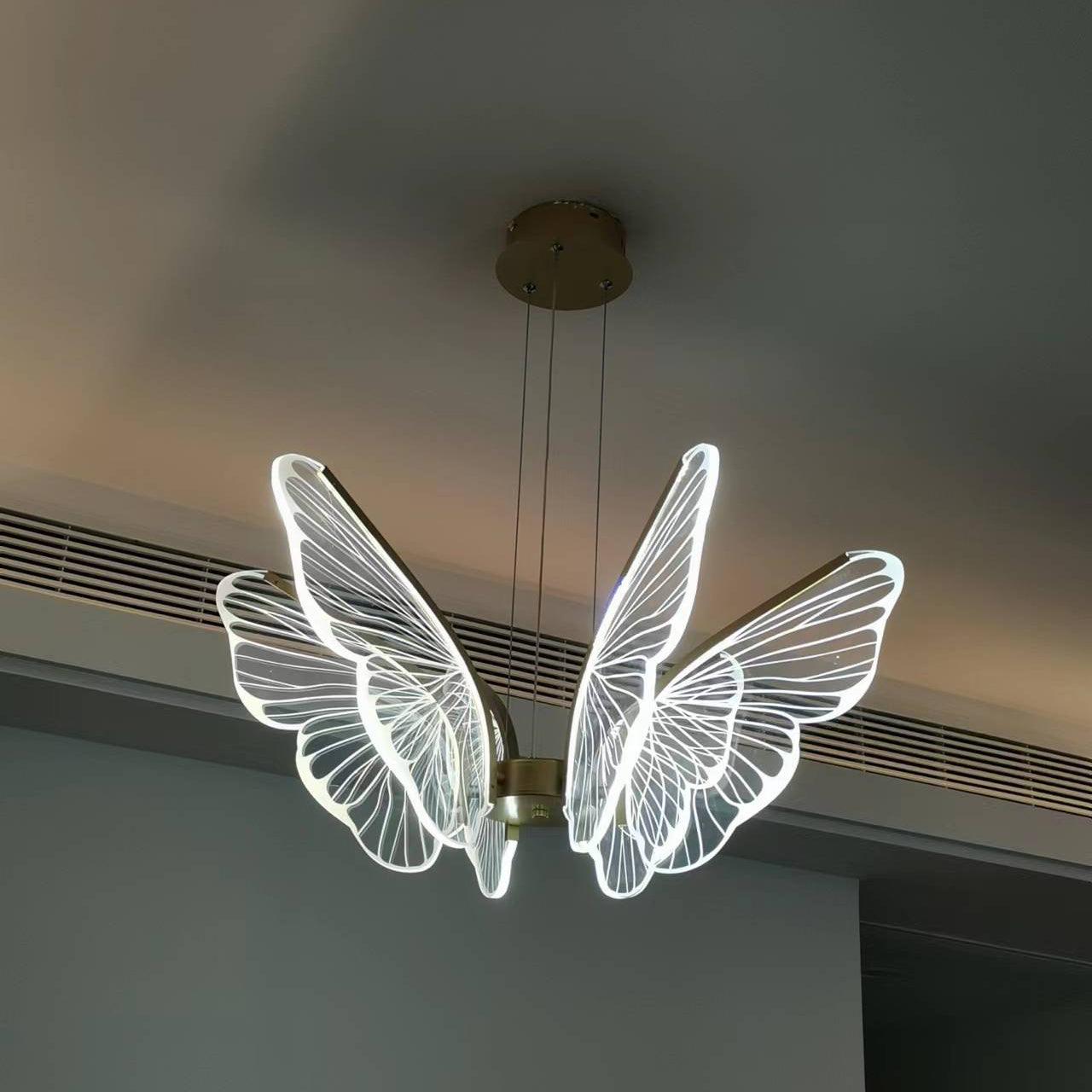 Lustra Chandelier Butterfly Wing Crystal - Letslighting