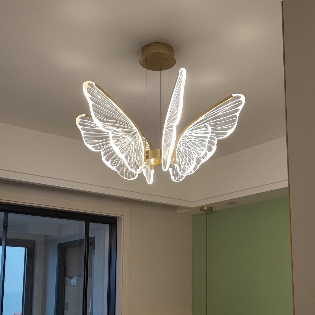 Lustra Chandelier Butterfly Wing Crystal - Letslighting