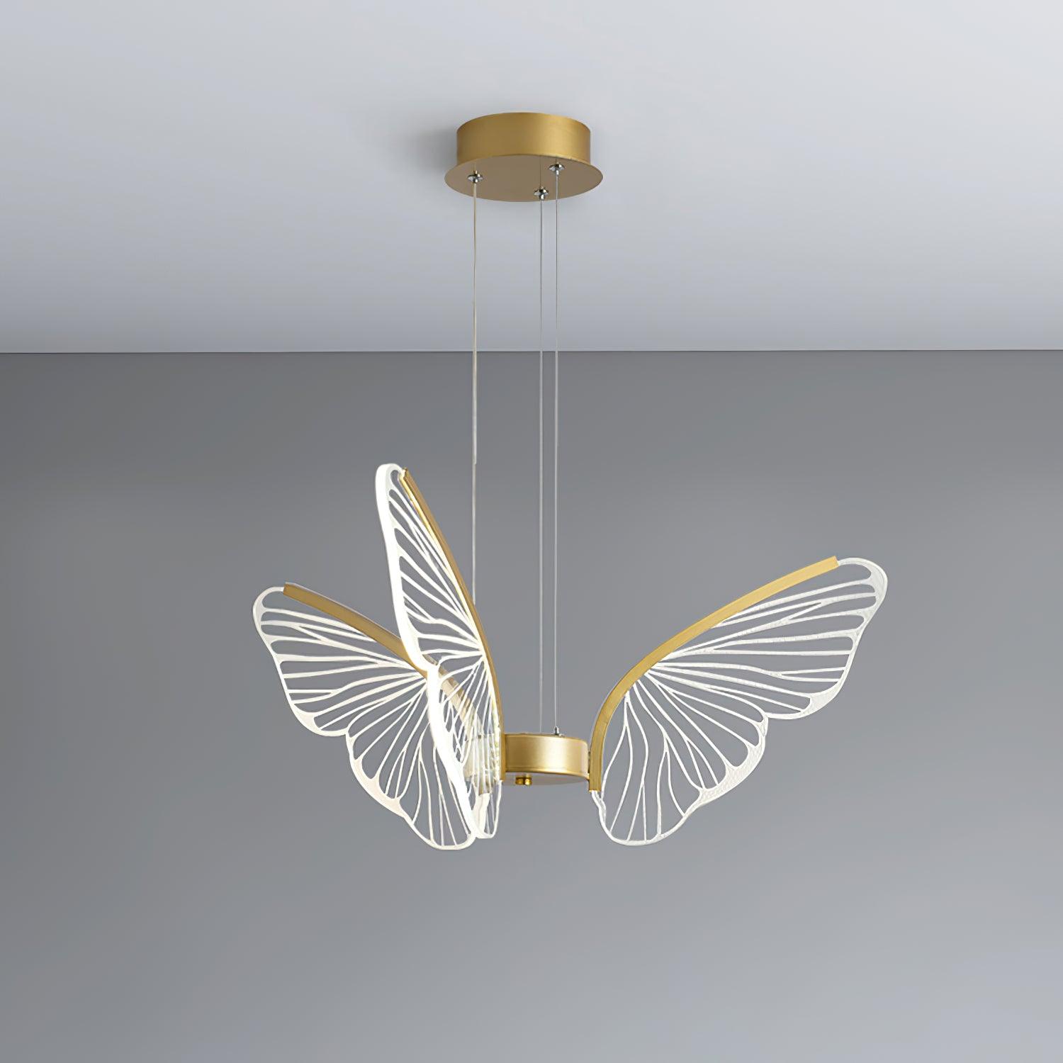 Lustra Chandelier Butterfly Wing Crystal - Letslighting